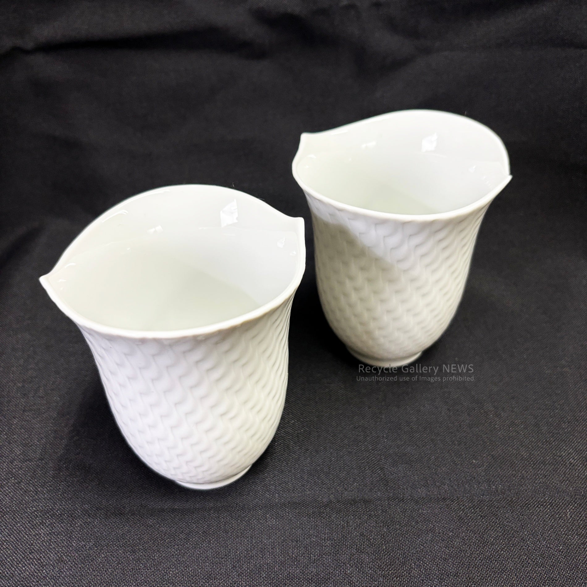 Meissen Wellenspiel Waves Pair Tumblers with Box / マイセン 波の戯れ ペアタンブラー 箱付き
