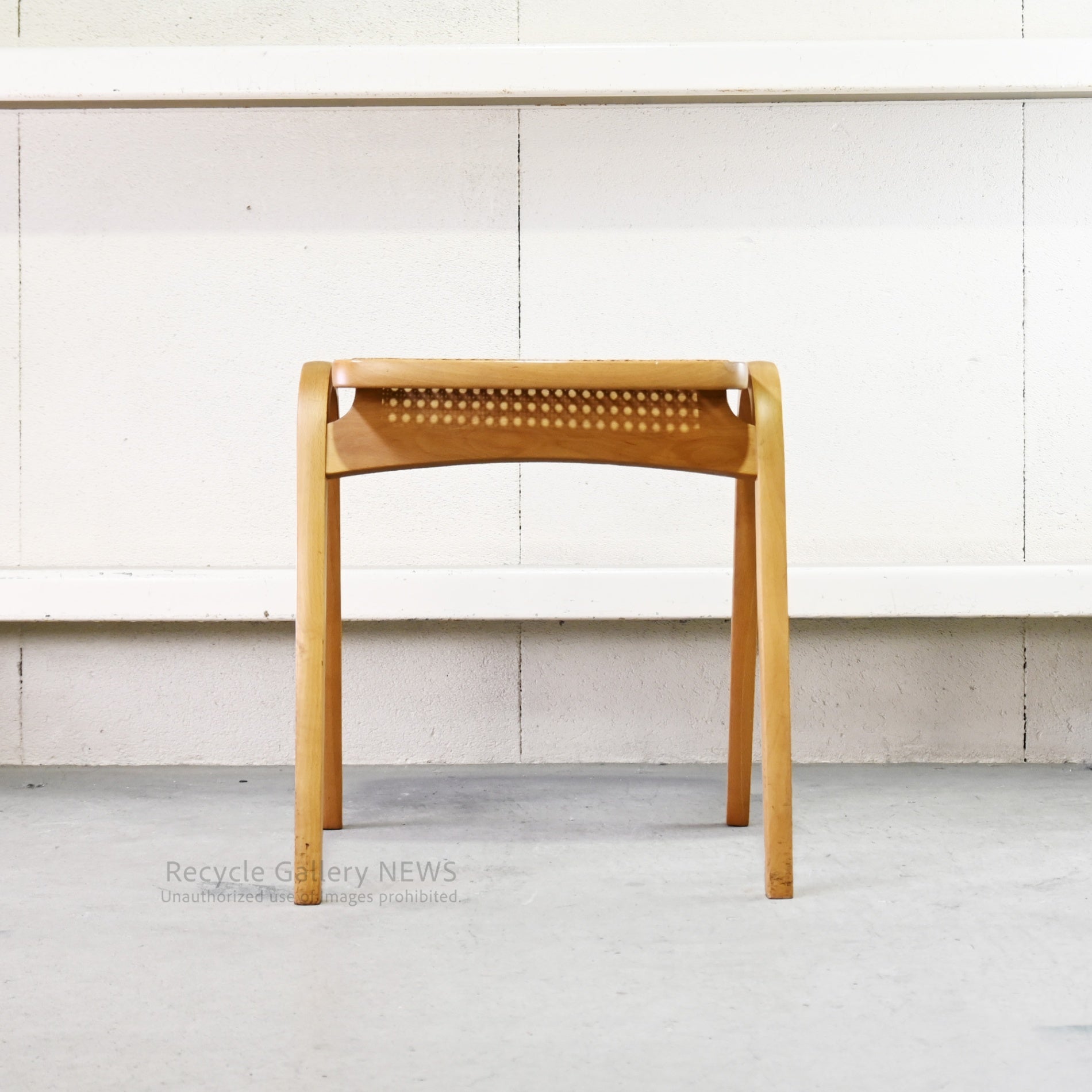 Akita Woodworking Stool Rattan Seat Natural Vintage Japan / 秋田木工 スツール ラタンシート ナチュラル ヴィンテージ 日本