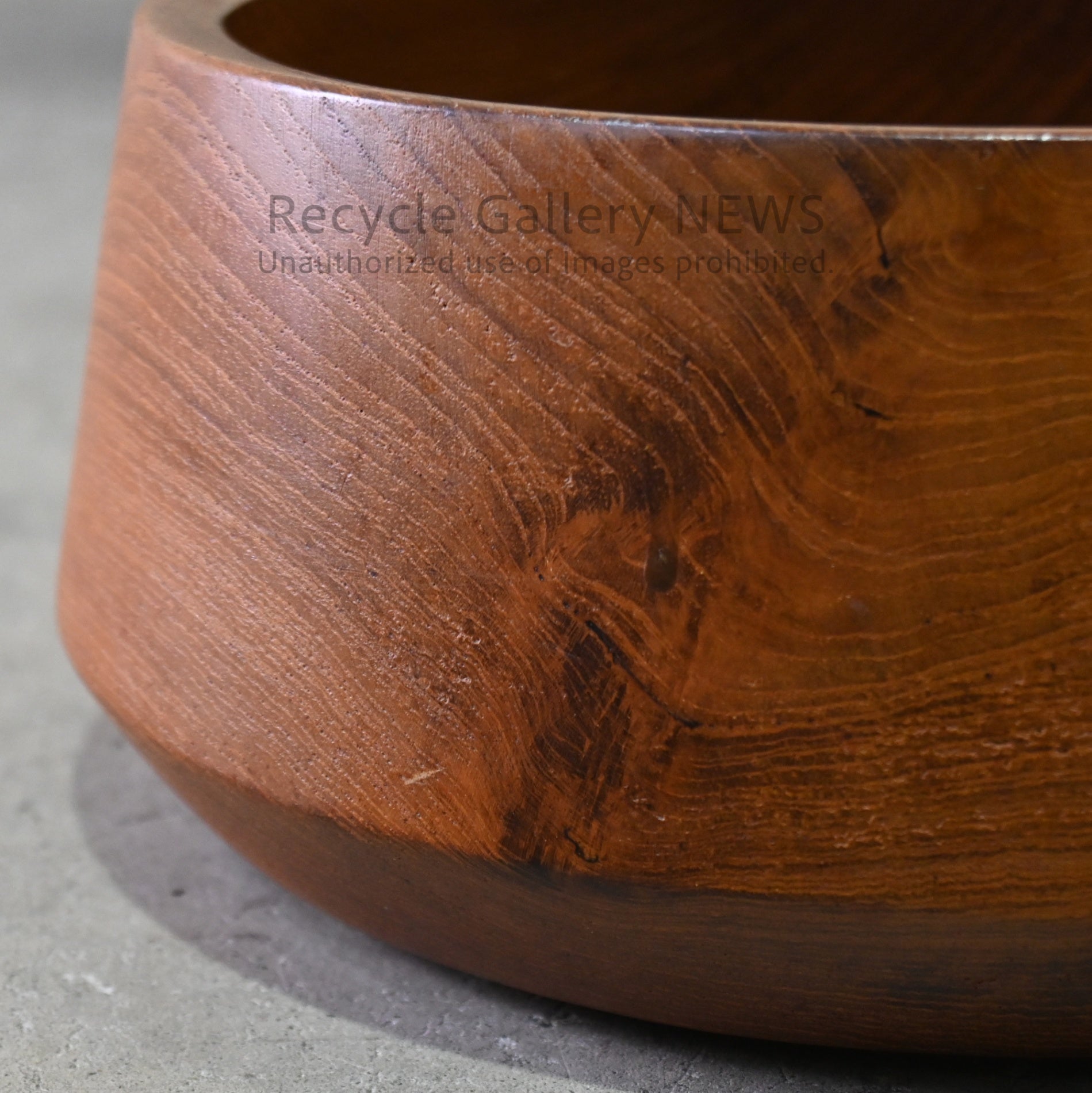 Teakwood Salad Bowl Tray Brown / チークウッド サラダボウル 小物入れ ブラウン