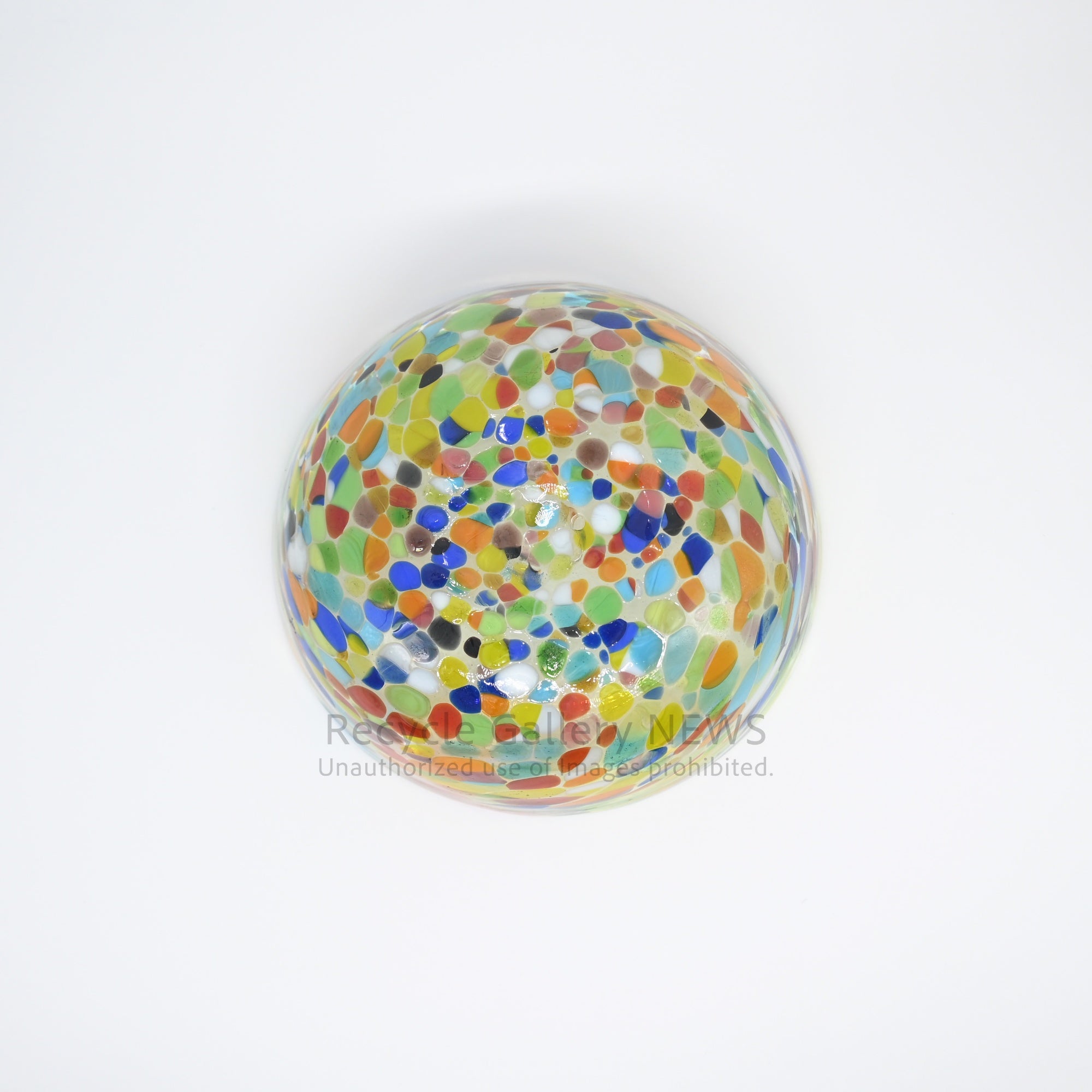 Colorful Fusion Confetti Glass Art Bowl Mexican Style / コンフェッティ アートガラス フュージョンガラス ボウル 小鉢 マルチカラー メキシカンガラス