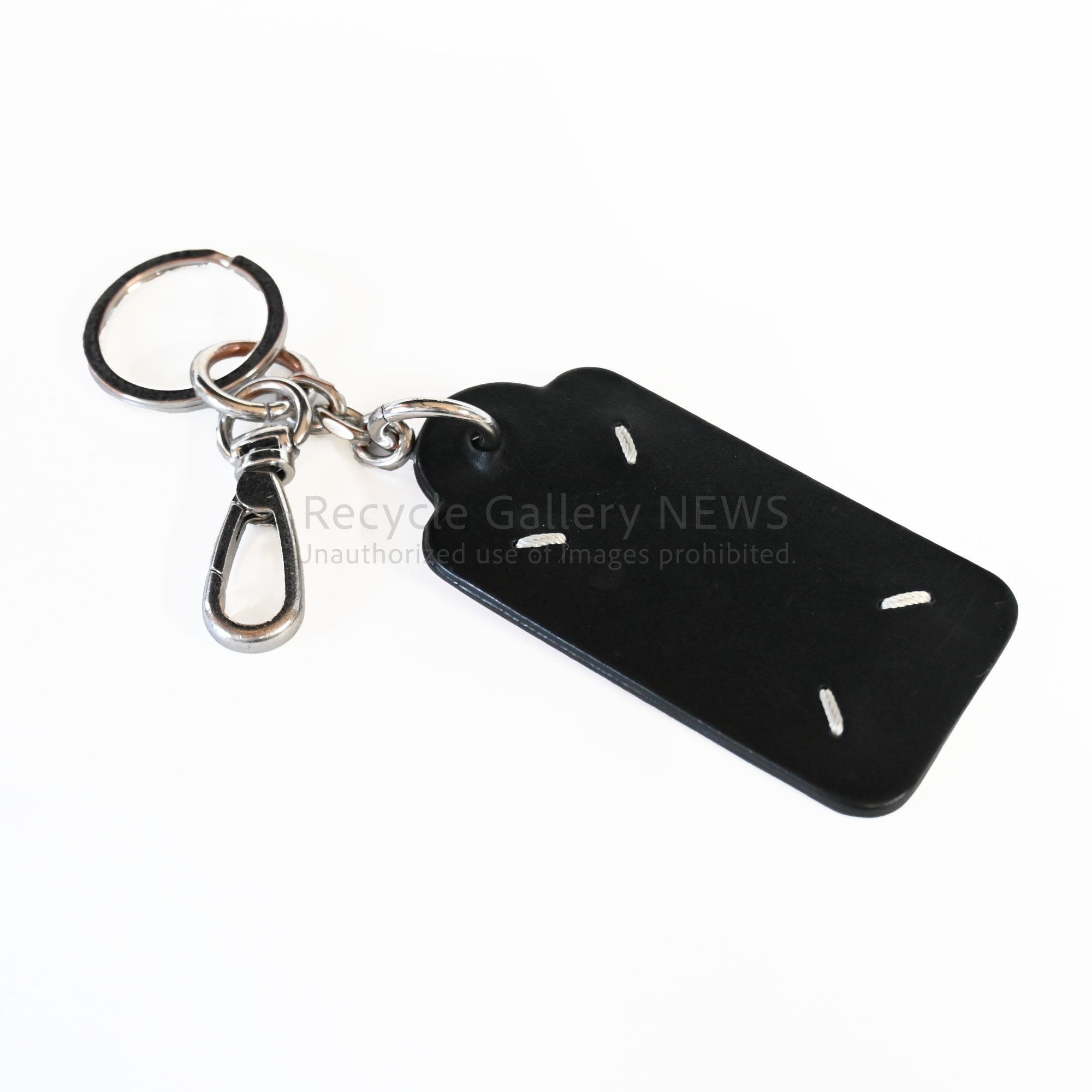 Maison Margiela Key Ring Black & Red Calf Leather France / メゾン