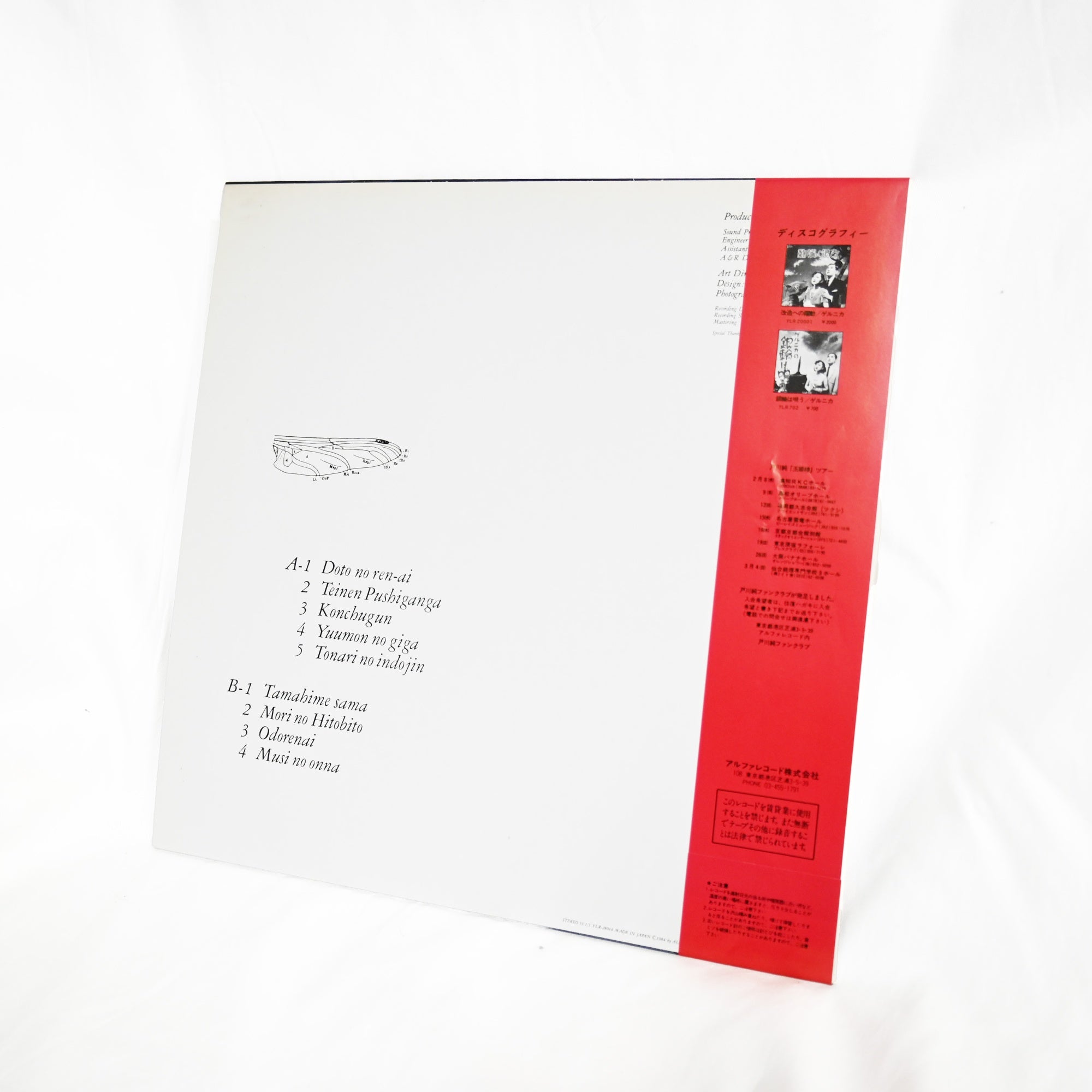 戸川純 玉姫様 YLR-28014 1984年 アナログレコード 日本 / Togawa Jun Tamahime-sama Japan Analog LP Great condition