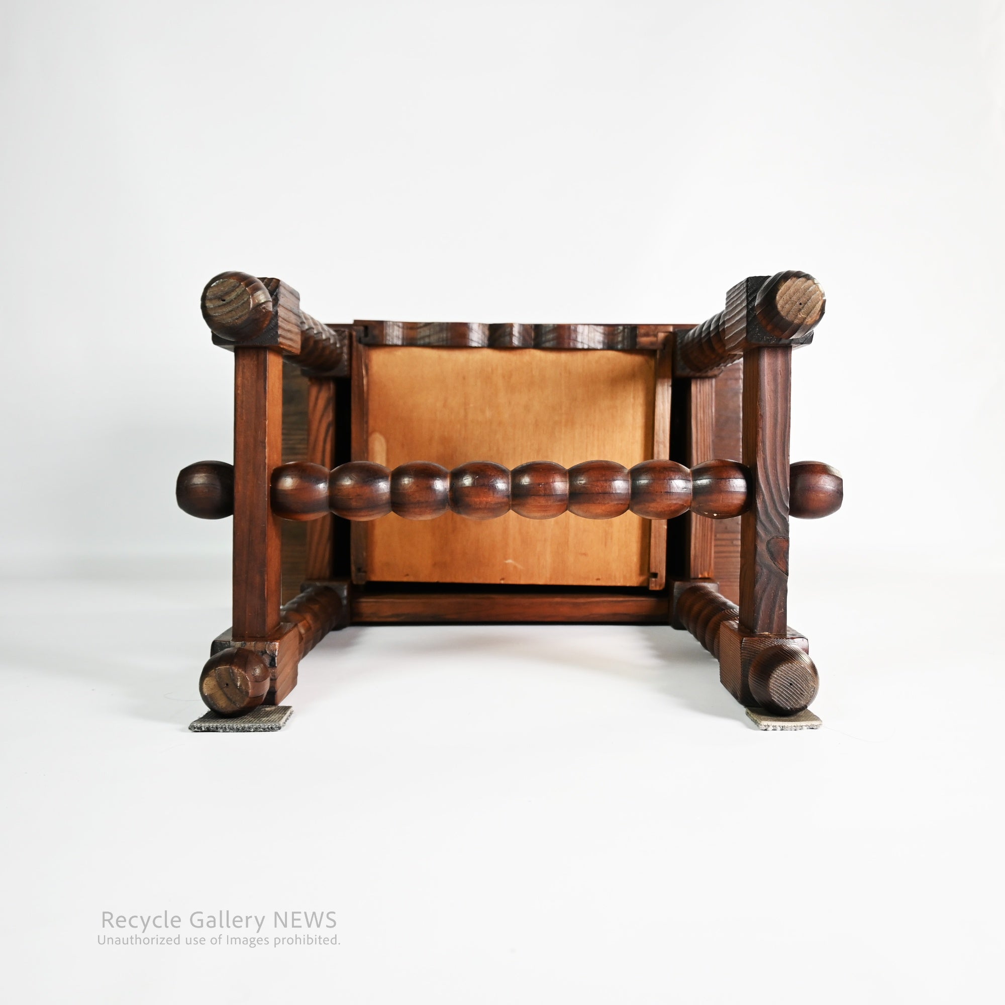 Antique Console Table with Bobbin Turned Legs Classic Spool Design / ボビンターニングレッグ コンソールテーブル アンティーク クラシック 糸巻きデザイン