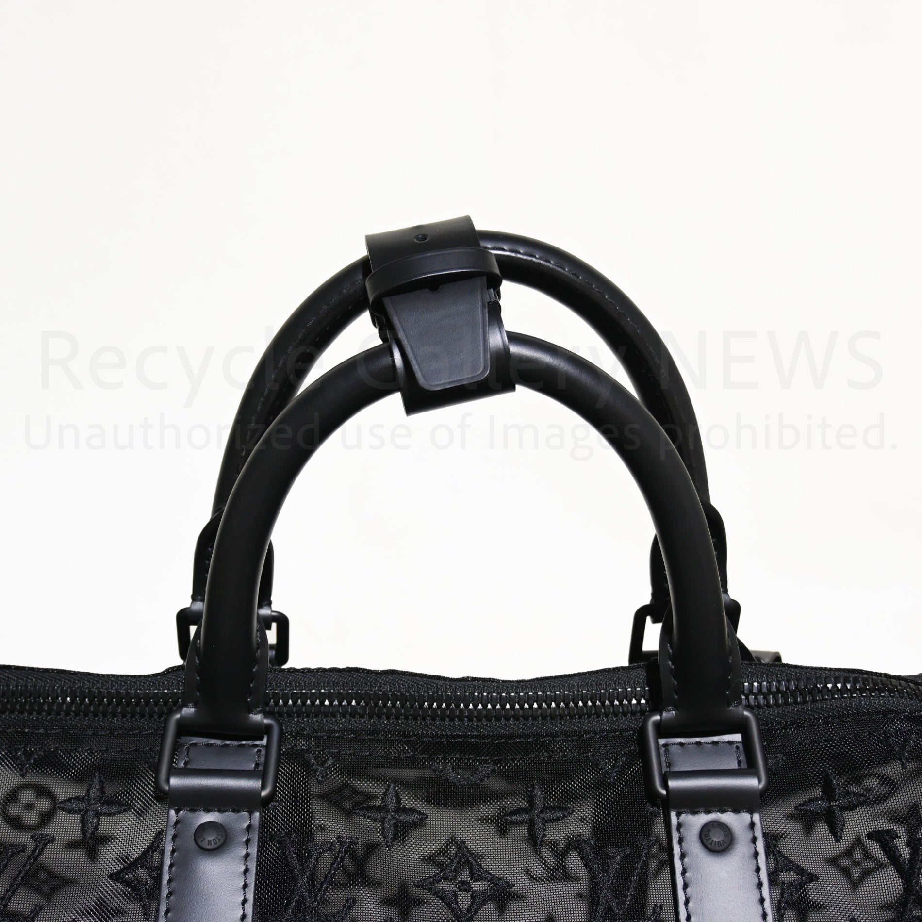 LOUIS VUITTON 2019 AW Virgil Abloh M53971 Monogram Mesh and Leather Boston Bag Keepall Bandouliere 50 / ルイ・ヴィトン ヴァージル・アブロー モノグラム メッシュ・レザー ボストンバッグ キーポル バンドリエール50