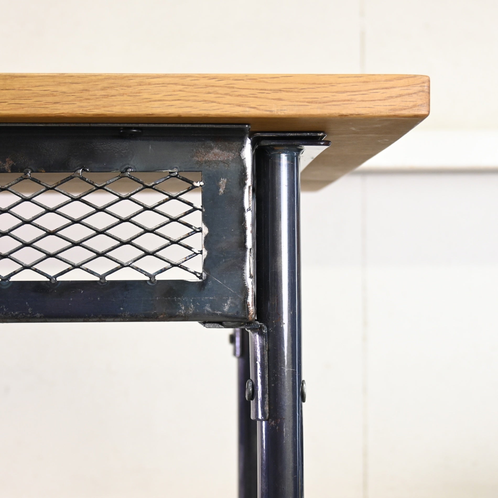 BIMAKES SOLID WOOD IRON DESK Compact desk and chair set Industrial design / ビメイクス ソリッドウッド アイアンデスク コンパクトデスク チェア セット 机 インダストリアルデザイン