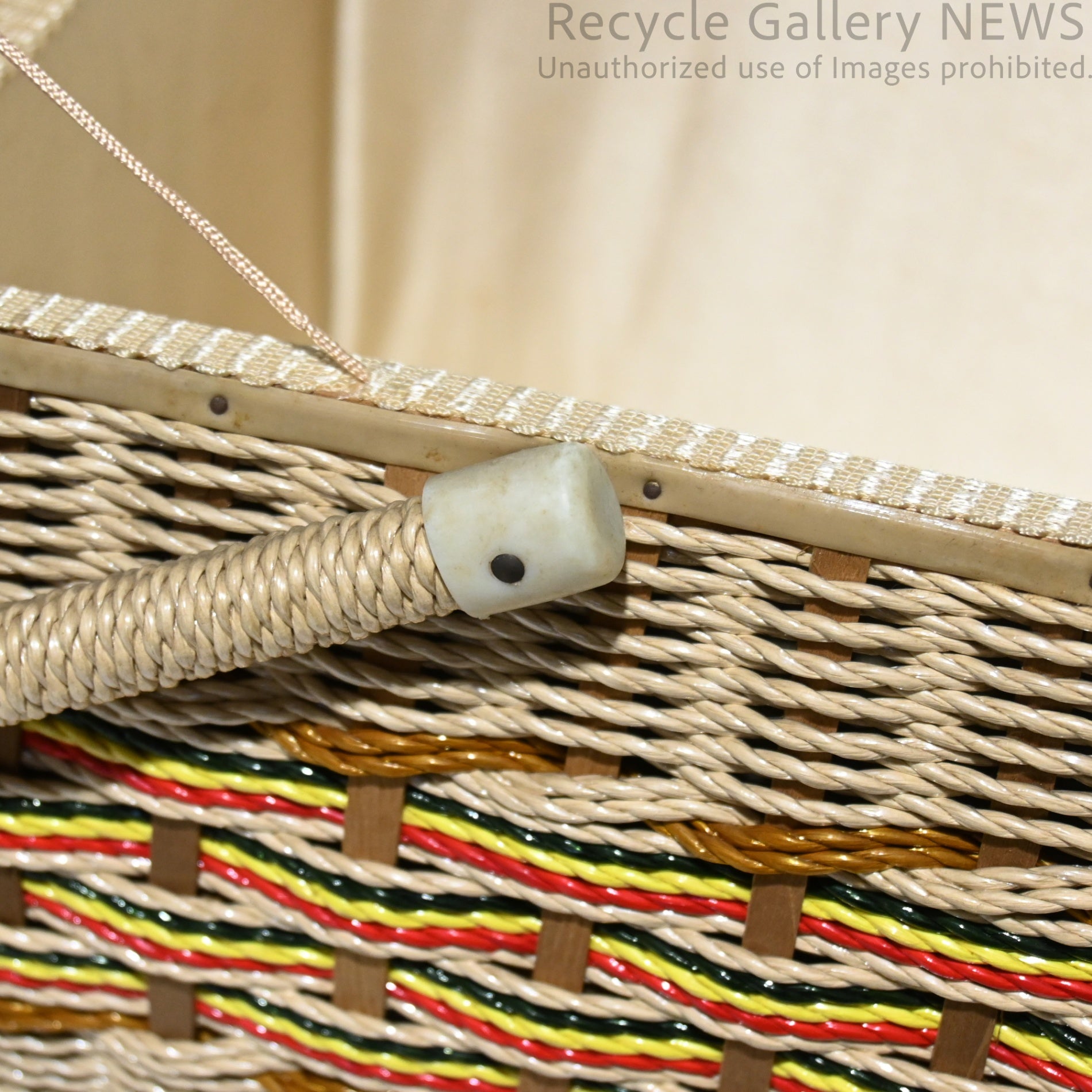 FRUIT OF THE ROOM Sewing Basket Box Retro Embroidery Vintage Unused / フルーツ・オブ・ザ・ルーム 裁縫箱 ソーイングバスケット レトロ 刺繍 ヴィンテージ 未使用 新古品