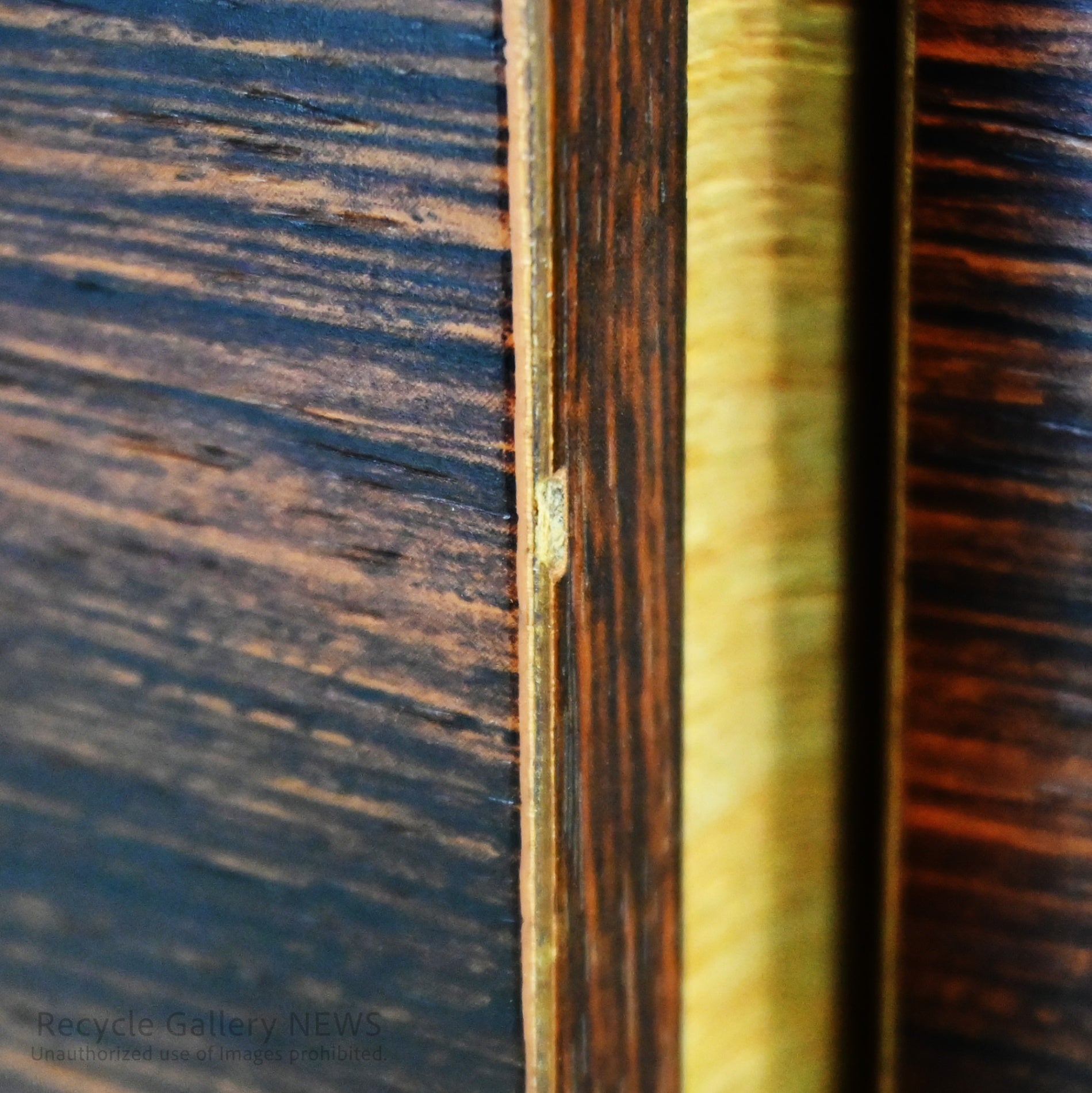Rosewood-print Veneer small drawer unit with 3 drawers Showa retro style / ローズウッドプリント 突板小引き出し 引出3杯 昭和レトロ