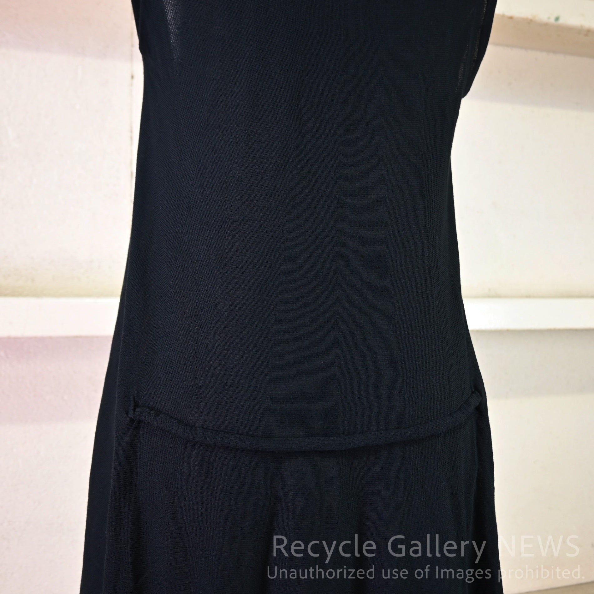 Maison Martin Margiela Silk rayon knit long vest size S Black MMM / メゾン・マルタン・マルジェラ（MMM期）シルクレーヨンニット ロングベスト S 黒