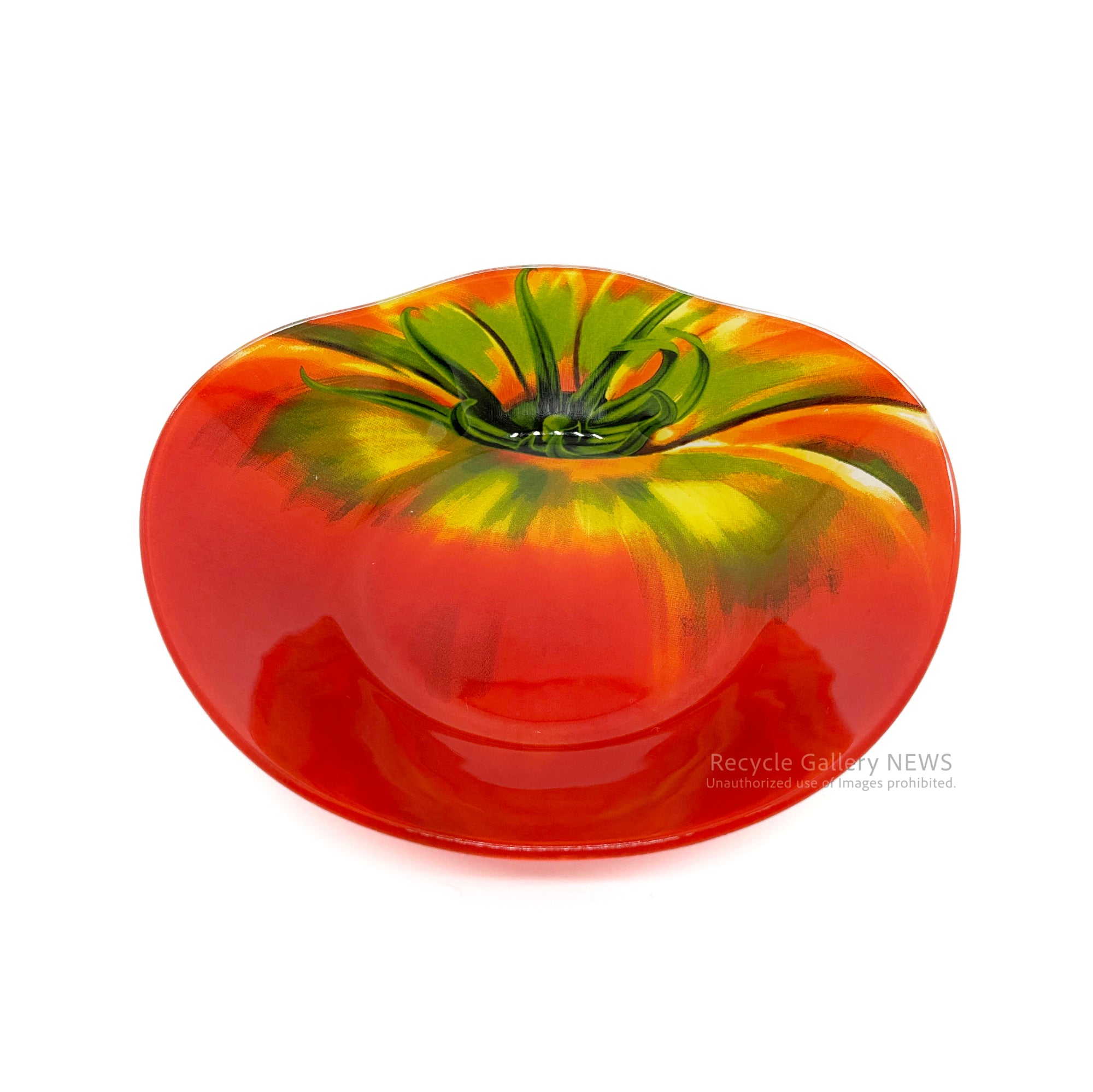 DULTON GLASS FARMER PLATE Tomato Design plate / ダルトン ガラス ファーマー プレート トマト 皿