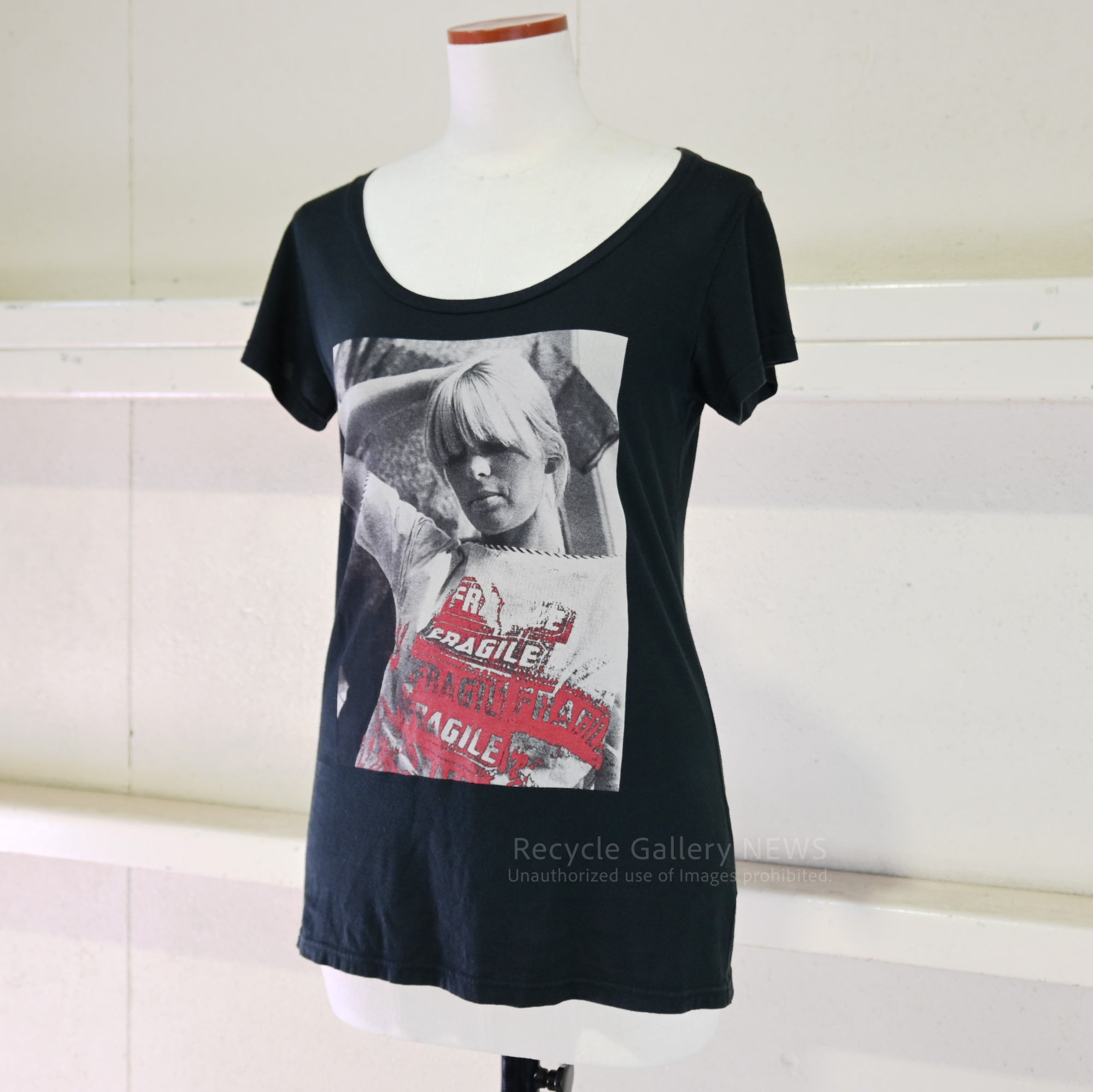 ANDY WARHOL by HYSTERIC GLAMOUR "NICO" Photograph Print T-shirt Black / アンディ・ウォーホル バイ ヒステリックグラマー ニコ プリントTシャツ Fサイズ 黒