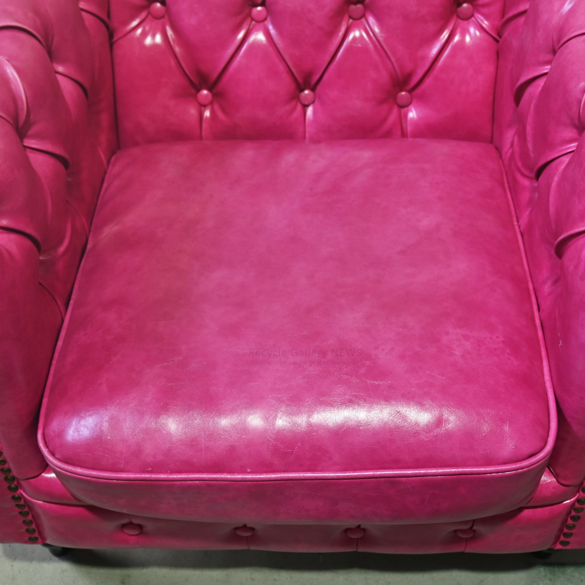 VINCENT Authentic British Chesterfield 1PSofa Industrial Style / ヴィンセント チェスターフィールド シングルソファー イギリス インダストリアル オーセンティック