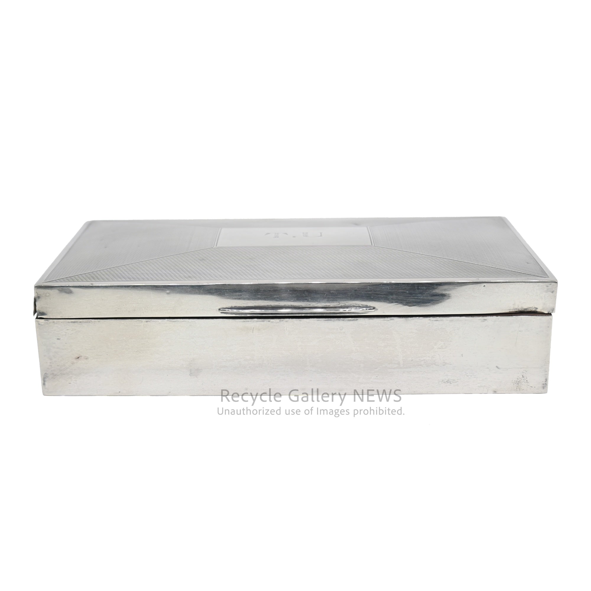 Antique 1932 Art Deco Era English Sterling Silver Case Birmingham / 1932年 アール・デコ様式 バーミンガム 英国純銀製 シルバーケース アンティーク