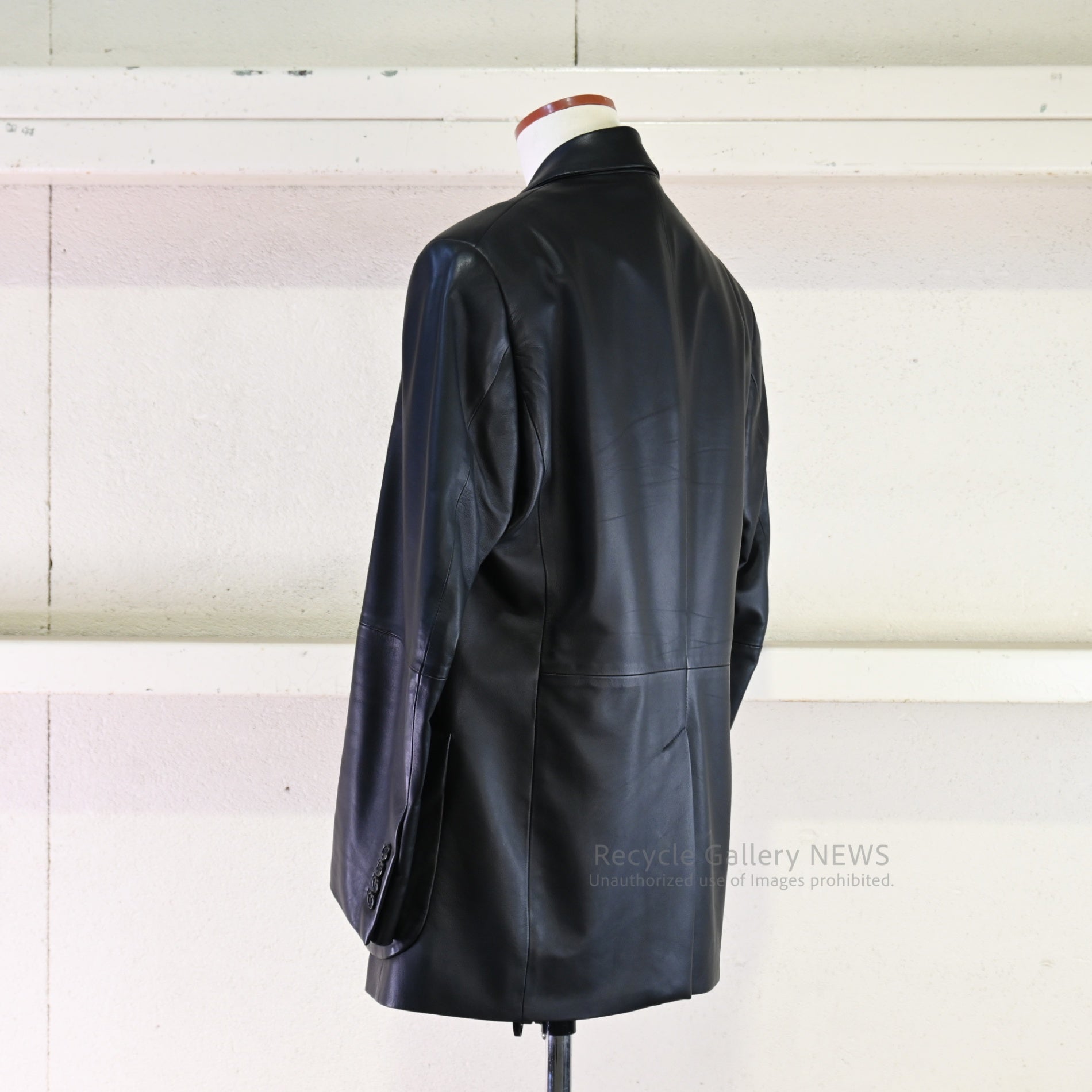 LOEWE Men's Lamb Leather Jacket in Black Jonathan Anderson /  ロエベ メンズ ラム レザー ジャケット ブラック ジョナサン・アンダーソン  羊革 黒