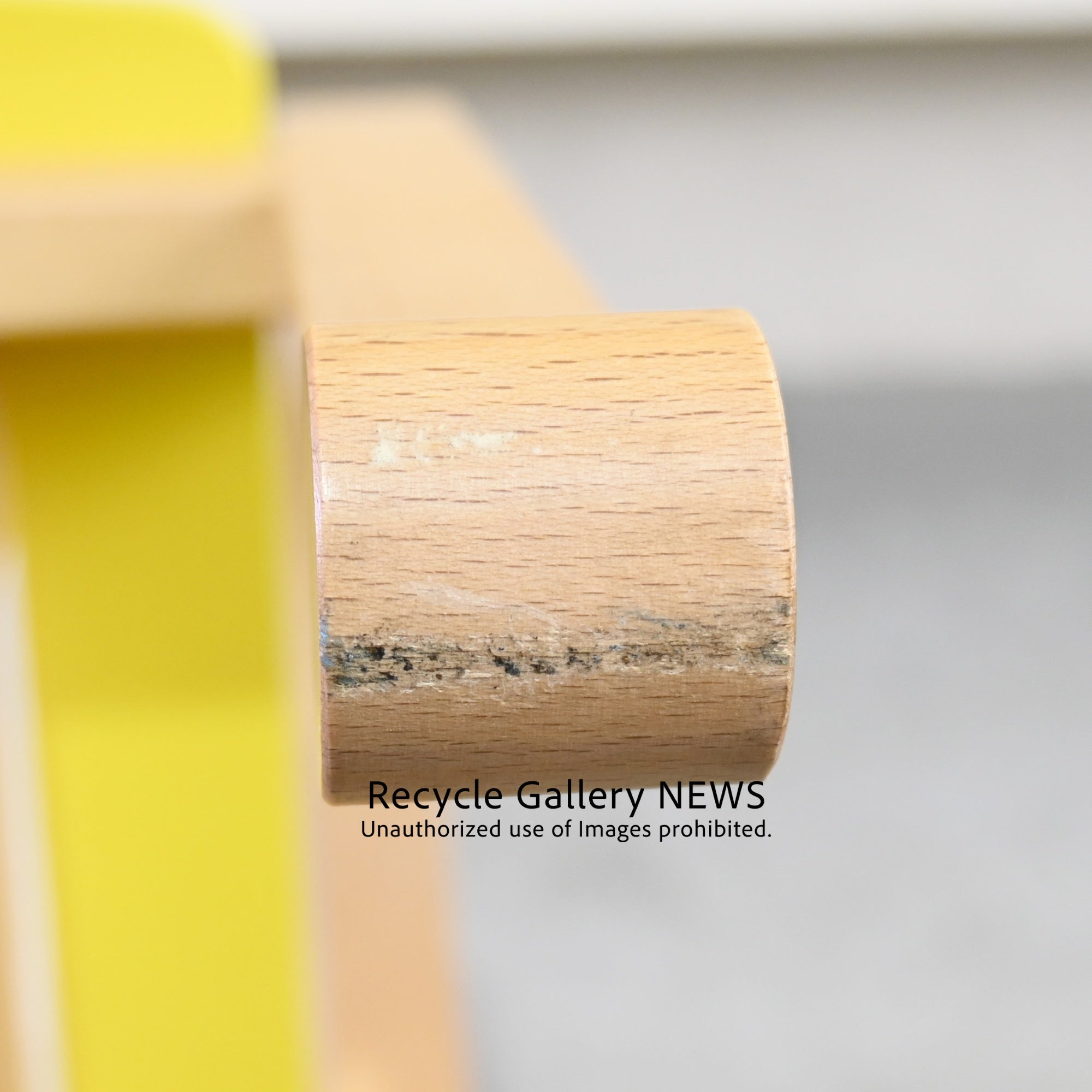 Nisshin Mokko ac-cent Kids chair Yellow Japan / 日進木工 アクセント キッズチェア イエロー 日本