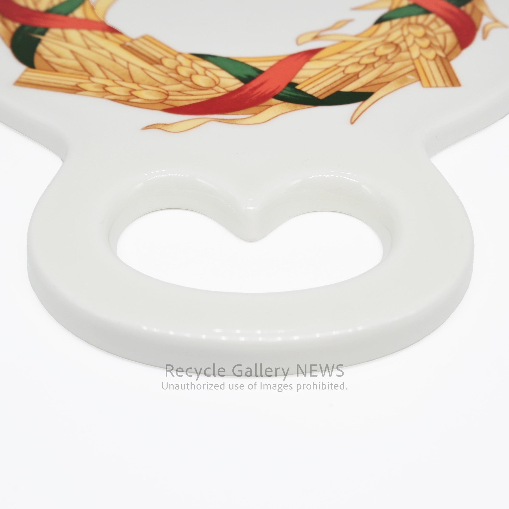 ARABIA Cutting Board with Wheat Wreath Motif Scandinavian Style Finland Rare / アラビア 麦の穂リース まな板 北欧 フィンランド 希少