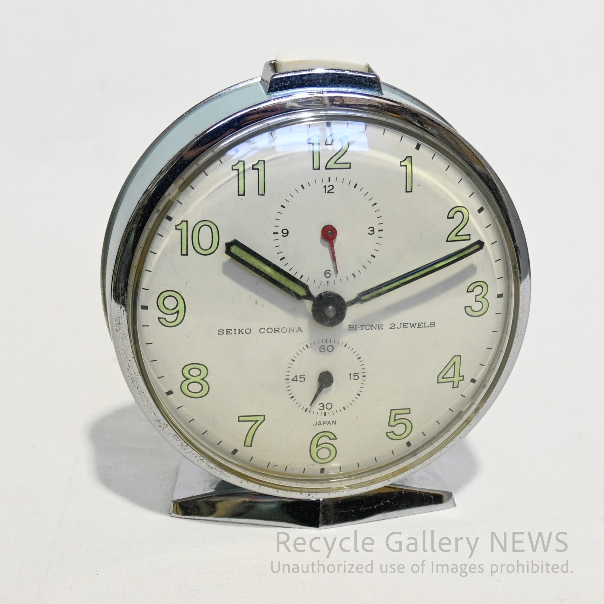 【SEIKO】90s EMBLEM モダン ヴィンテージ アラーム 時計 SEIKO EMBLEM（セイコー エムブレム）回転飾り付 電波置き時計