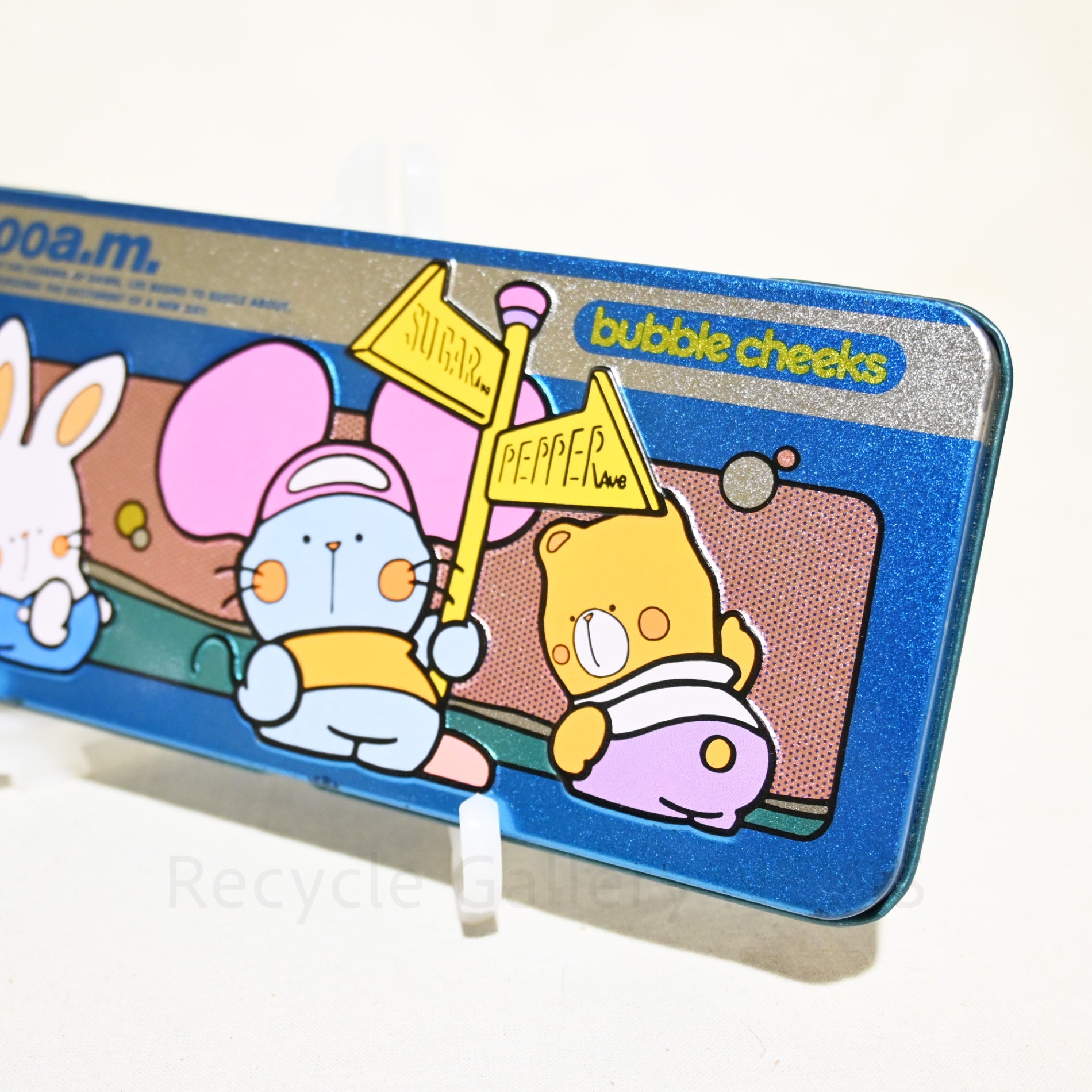 Sanrio Bubble Cheeks Pencil case Retro Japan Vintage / サンリオ バブルチークス 缶ペンケース 昭和レトロ 当時物 ヴィンテージ