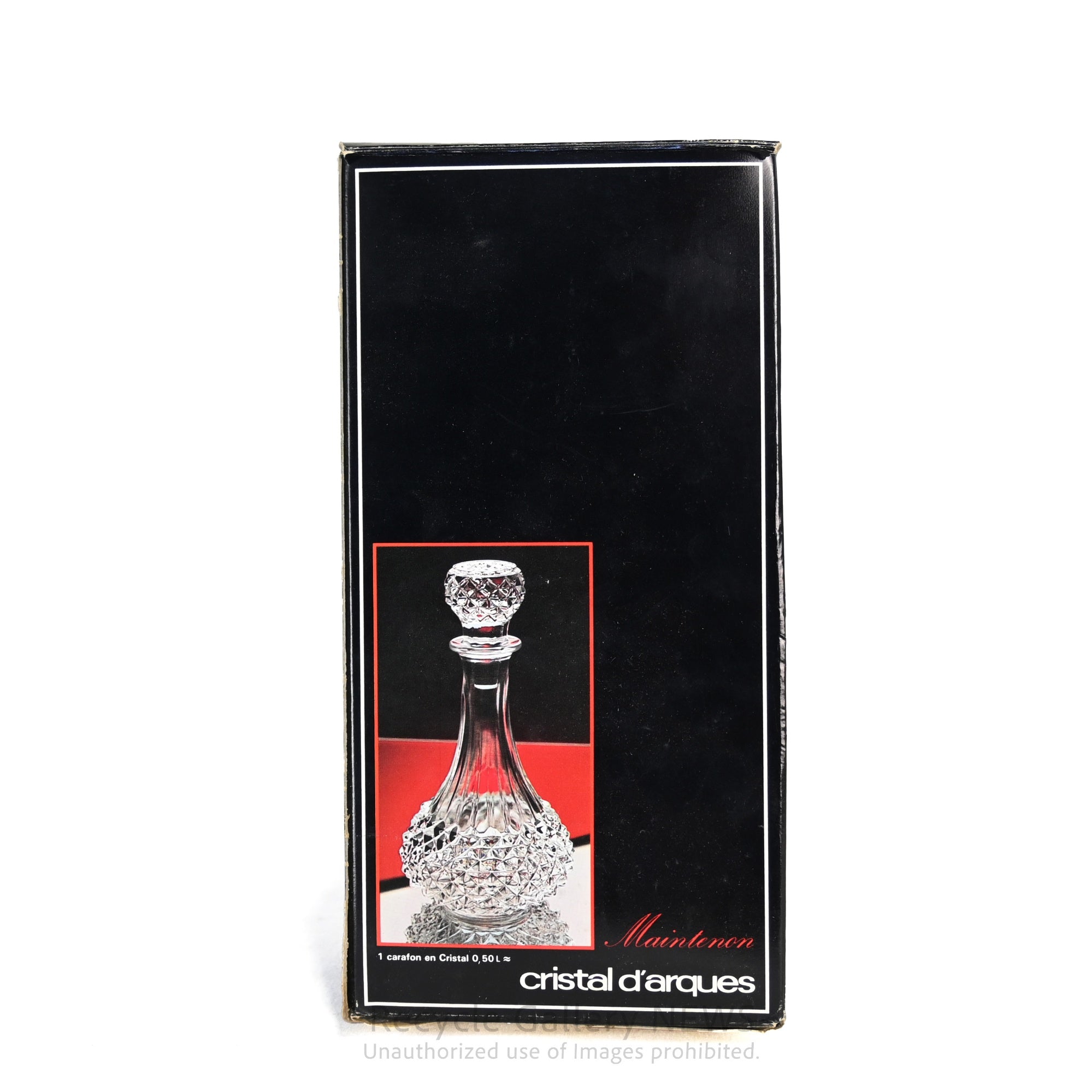 Cristal D'Arques Decanter Krysta crystal glass France / クリスタル・ダルク デキャンタ クリスタルガラス 箱付きフランス