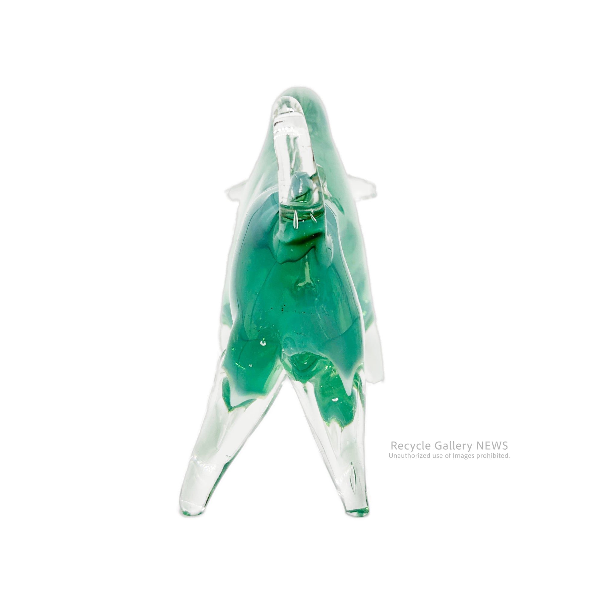 Glass bull figurine Green / ガラス製 闘牛 オブジェ エメラルドグリーン
