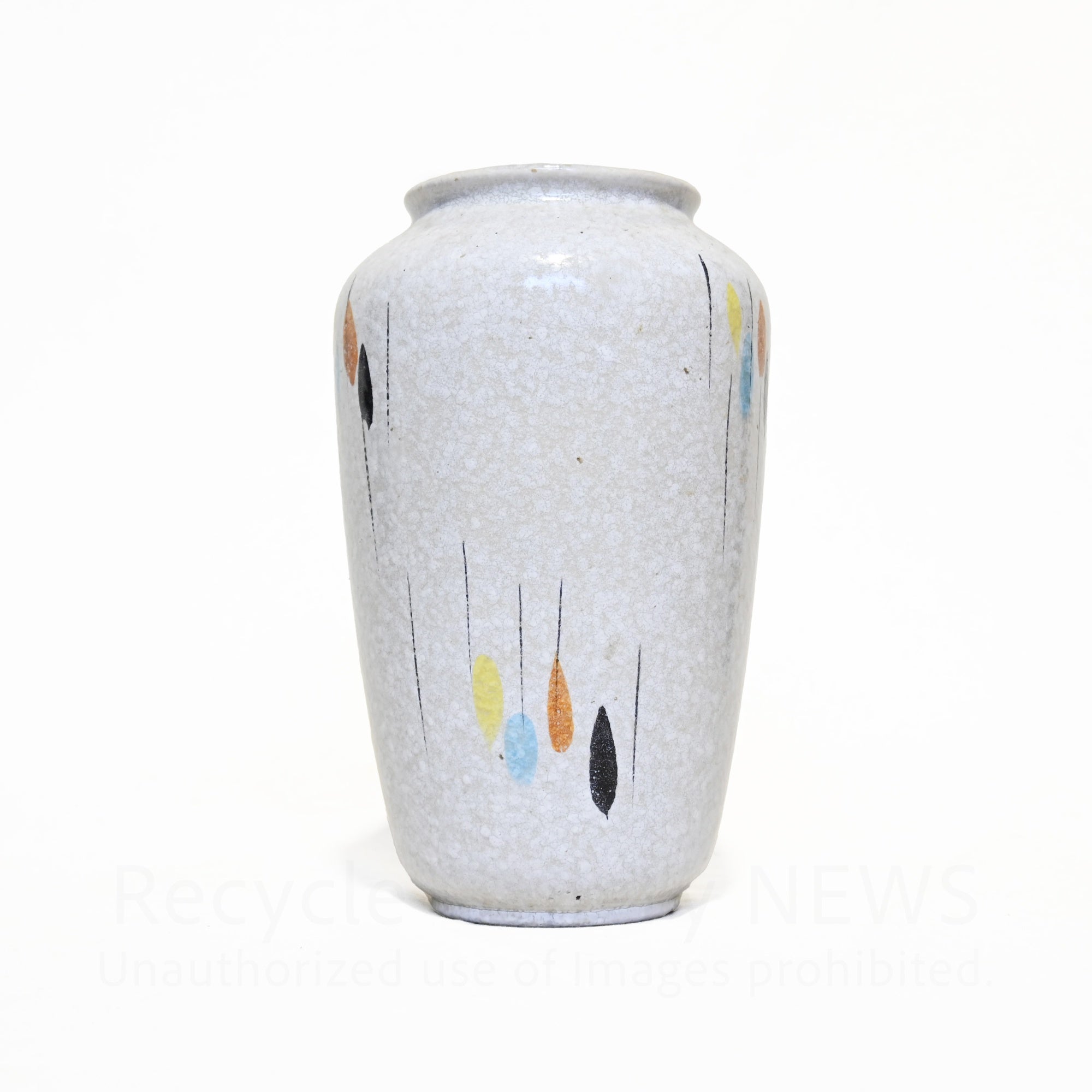West German Flower Vase Raindrop pattern  1950s-1960s Vintage / 西ドイツ製 花瓶 レインドロップ柄 推定1950〜60年代 ヴィンテージ
