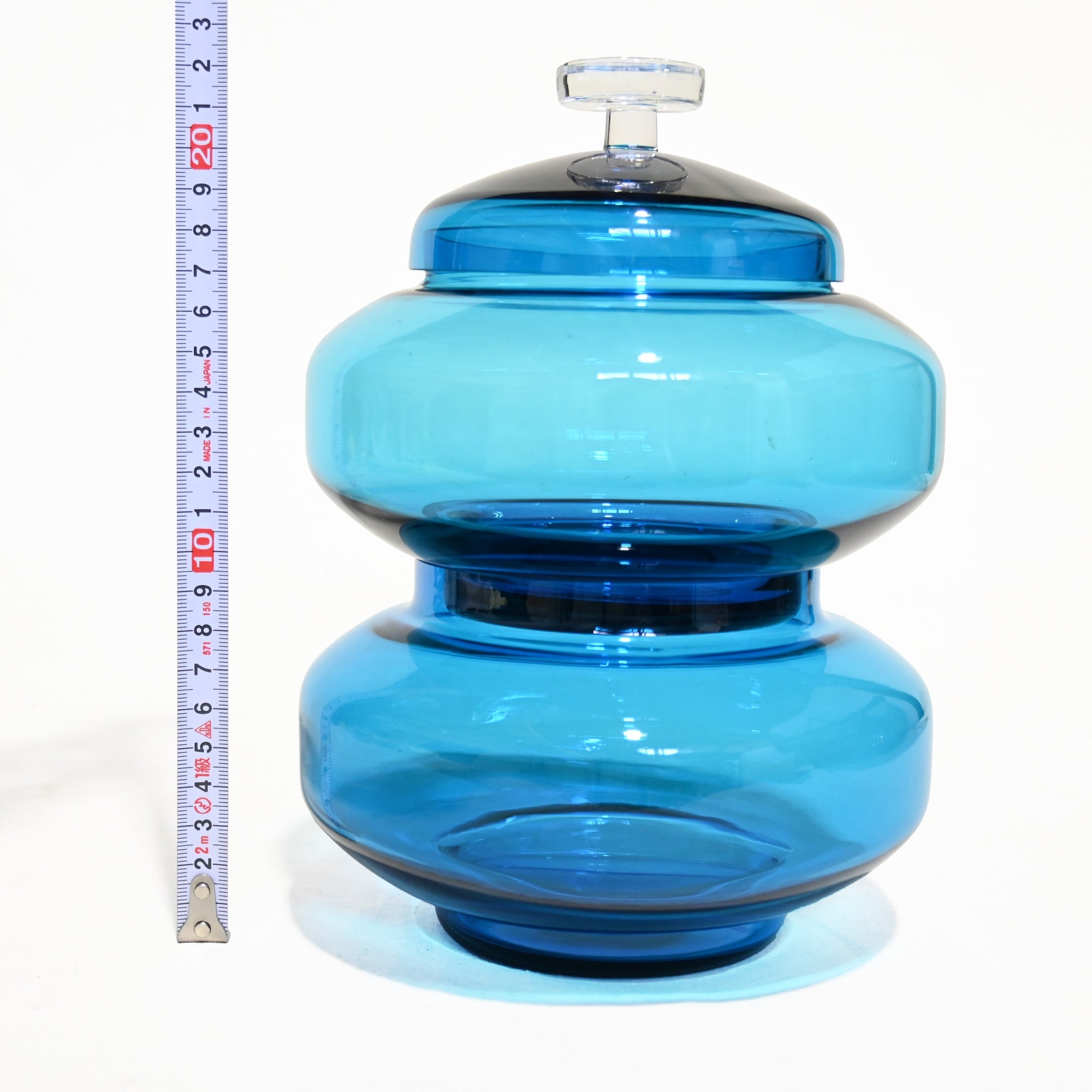 Stacking Glass Bowl with Lid Vintage Accessory case / 2段スタッキング ふた付きガラスボウル ヴィンテージ ケース 小物入れ