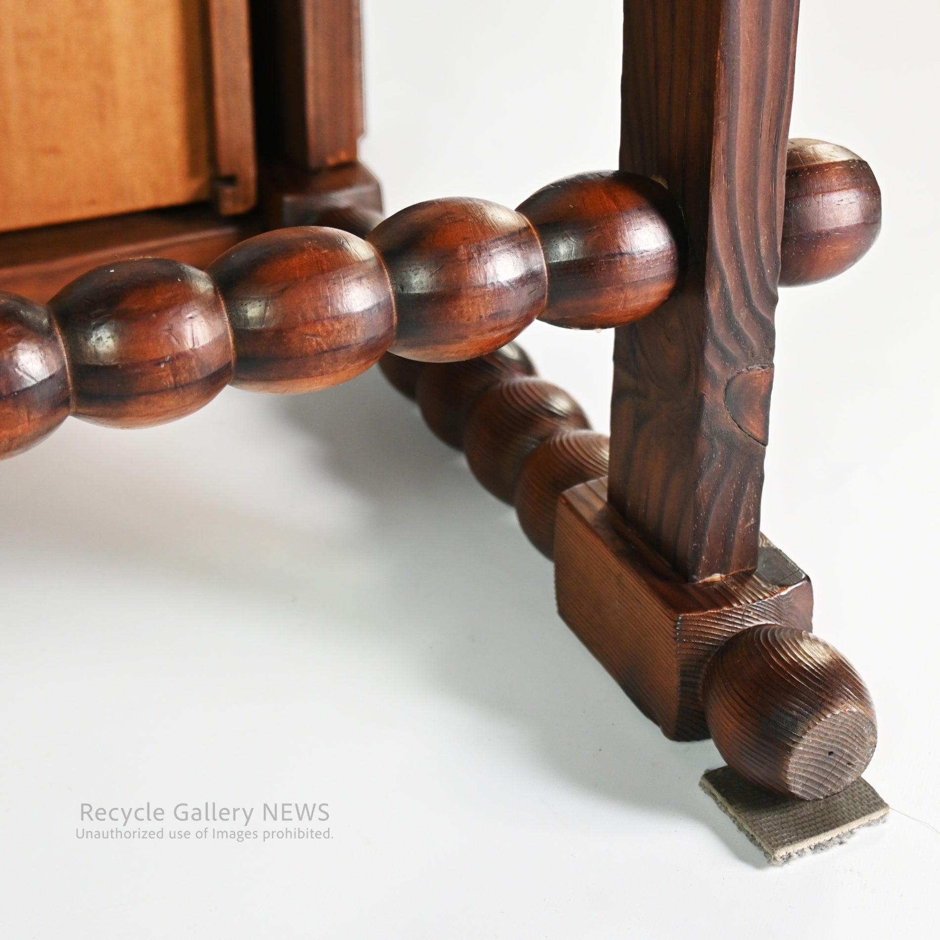 Antique Console Table with Bobbin Turned Legs Classic Spool Design / ボビンターニングレッグ コンソールテーブル アンティーク クラシック 糸巻きデザイン