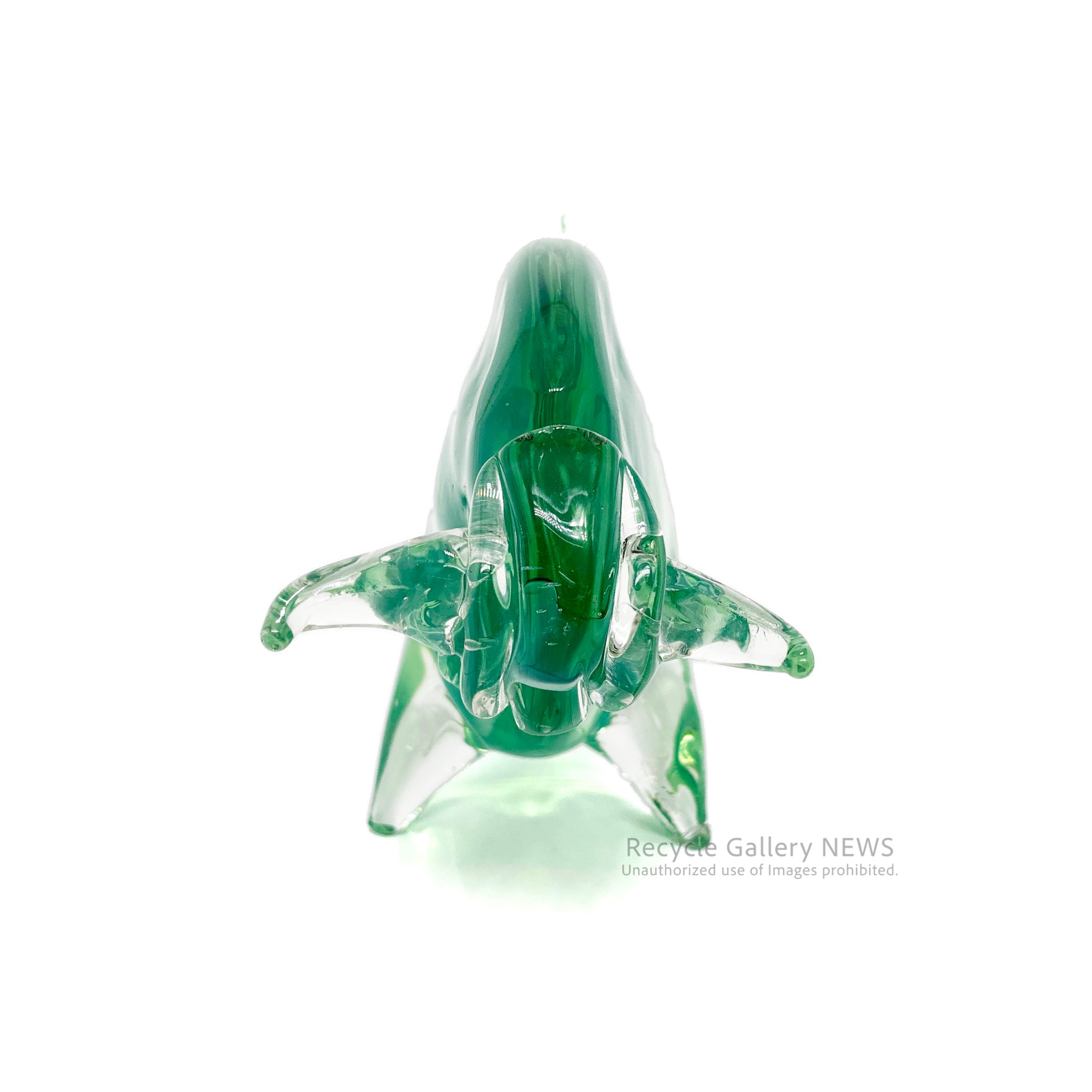Glass bull figurine Green / ガラス製 闘牛 オブジェ エメラルドグリーン