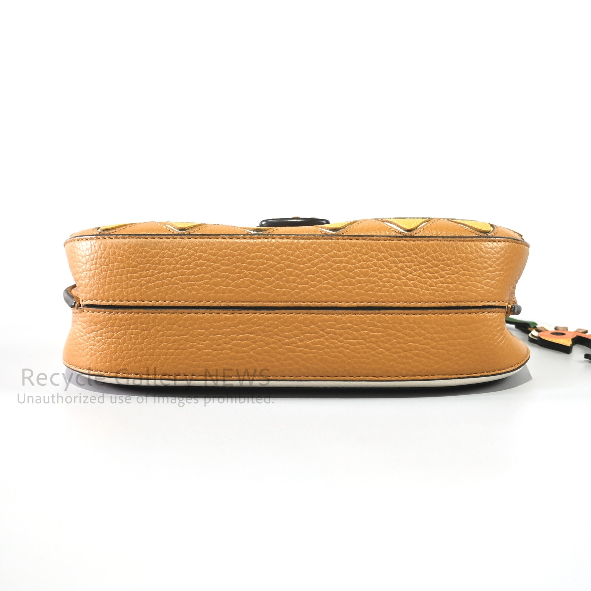 Tory Burch Mcgraw Botanical Appliqué Satchel Leather Bag / トリーバーチ マックグロー サッチェル レザー ハンドバッグ パッチワーク ベージュ ボタニカル