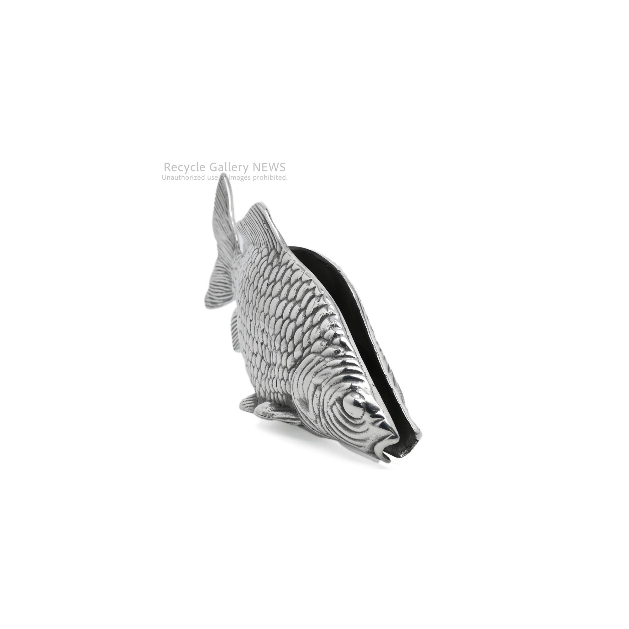 Vintage Carp Motif Napkin Holder Silver Plated / 鯉モチーフ ヴィンテージ ナプキンホルダー シルバー 銀メッキ