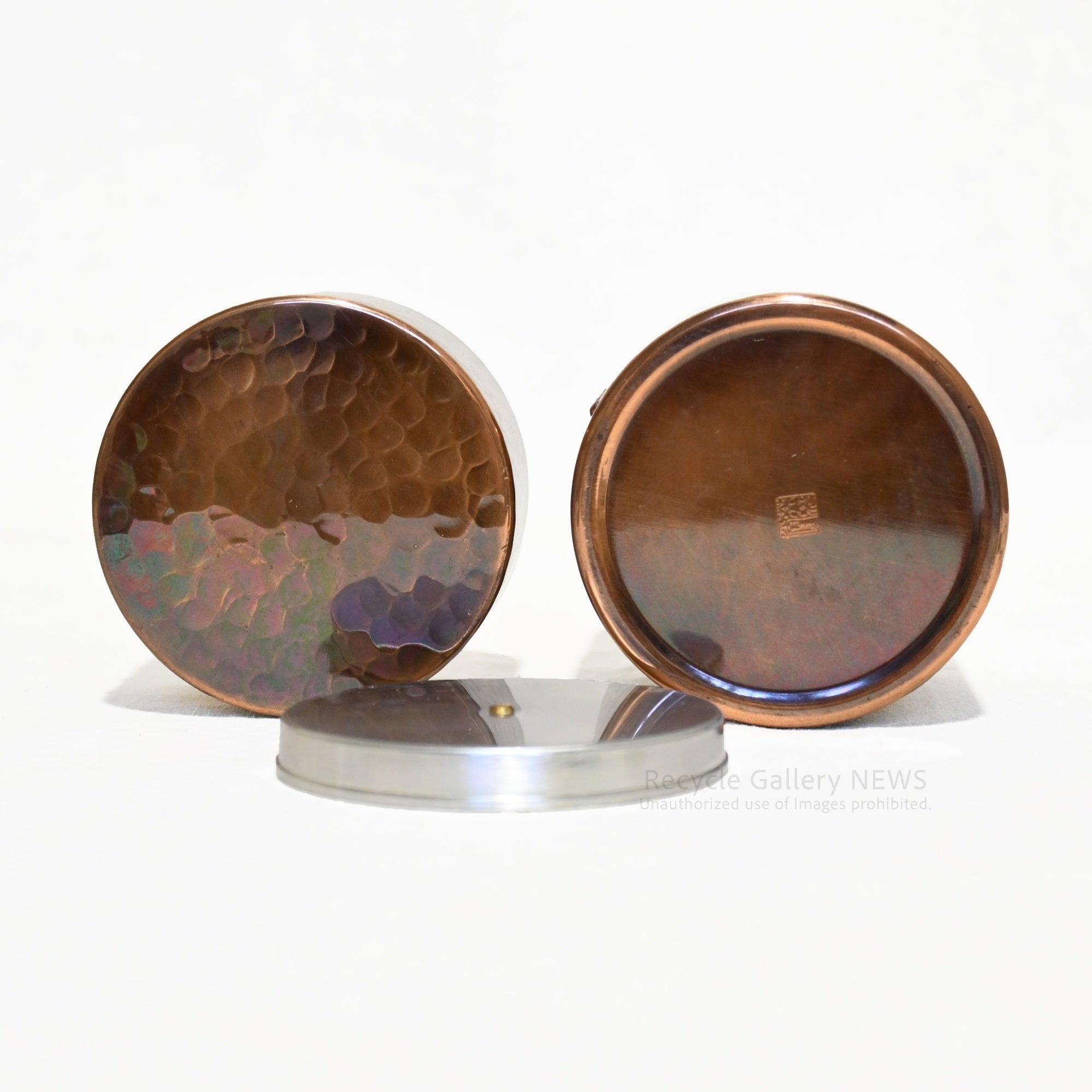 Eijundo Hammered Copper Tea Caddy Japan Vintage / 英純堂 鎚起銅器 銅製 茶筒 日本製