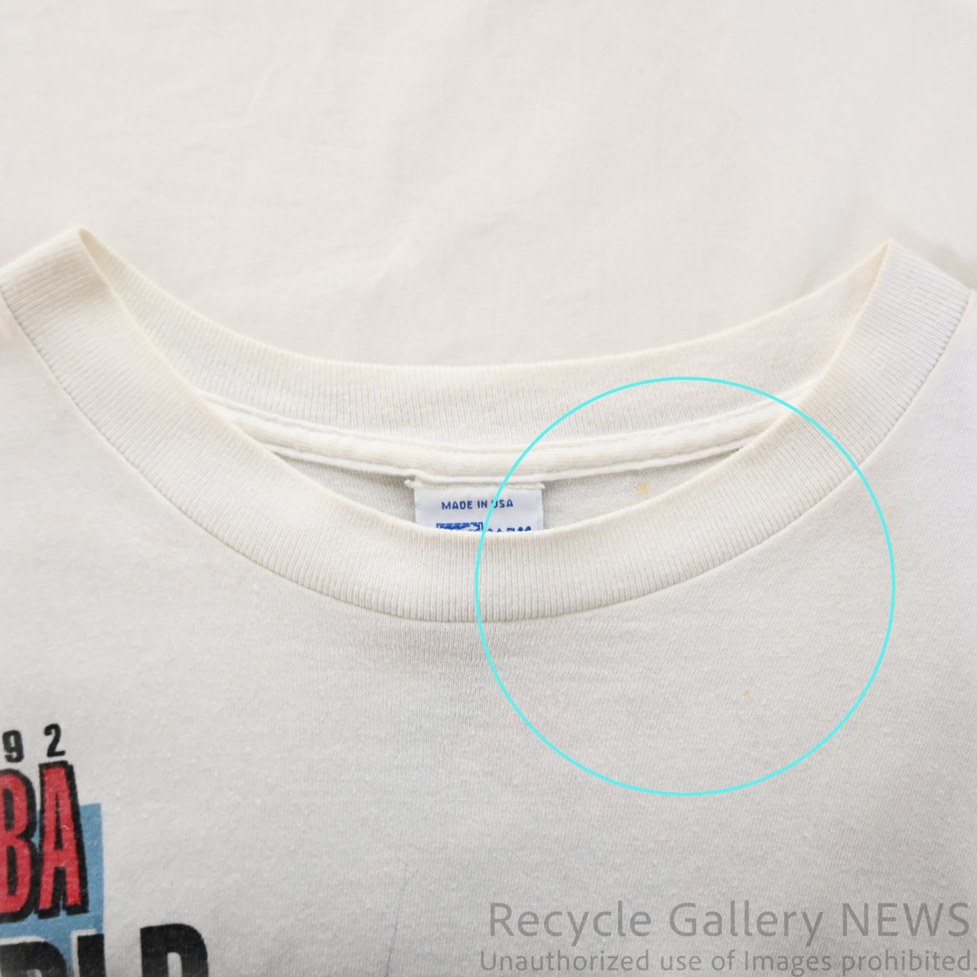 SALEM "CHICAGO BULLS" 1992 NBA Commemorative Victory T-shirt / セーラム シカゴ・ブルズ NBA 優勝記念 Tシャツ M 白