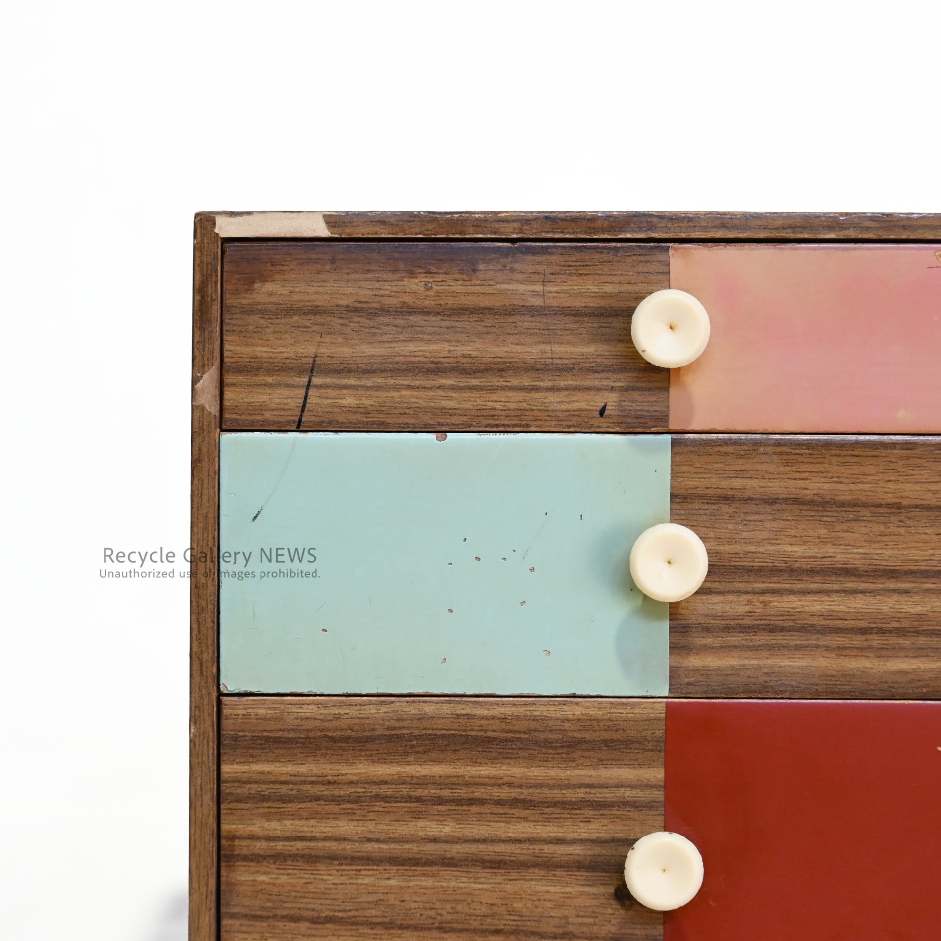 Showa Retro 3-Tier Drawer Storage Box Japanese Vintage / 昭和レトロ 3段 引き出し 小物入れ 日本ヴィンテージ