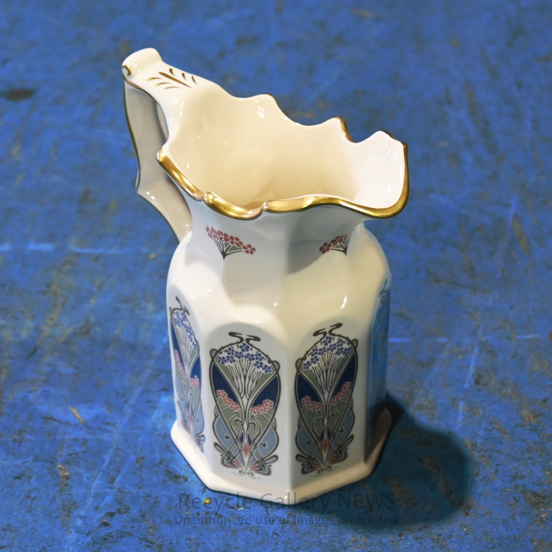 Vintage Masons Ironstone Jug with Liberty London’s Ianthe Pattern / メイソンズ アイアンストーン ジャグ リバティ・ロンドン アイアンシー柄