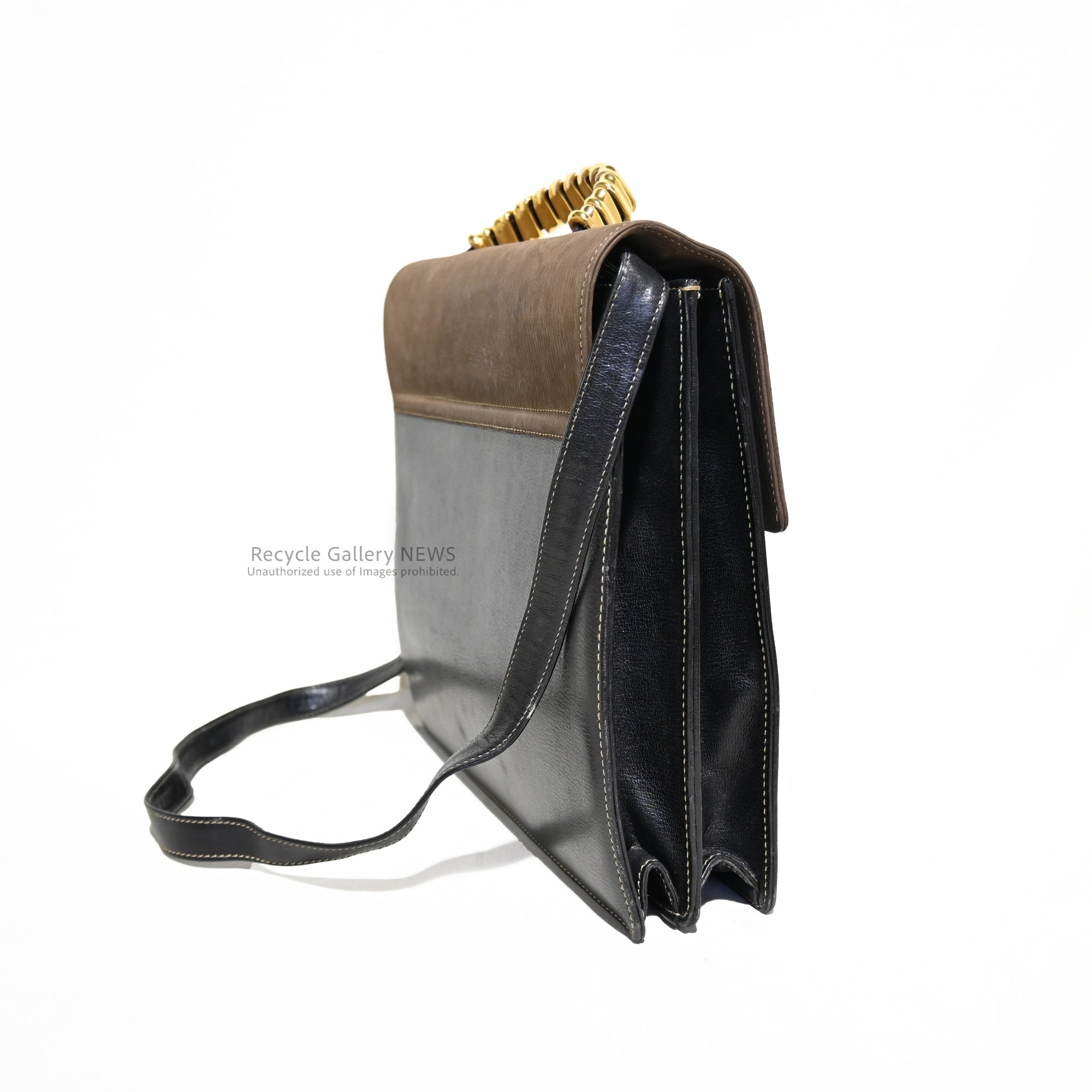 Vintage LOEWE Velázquez 2-way shoulder bag with twisted hardware / ロエベ ベラスケス ショルダーバッグ 2way ツイスト金具 ヴィンテージ