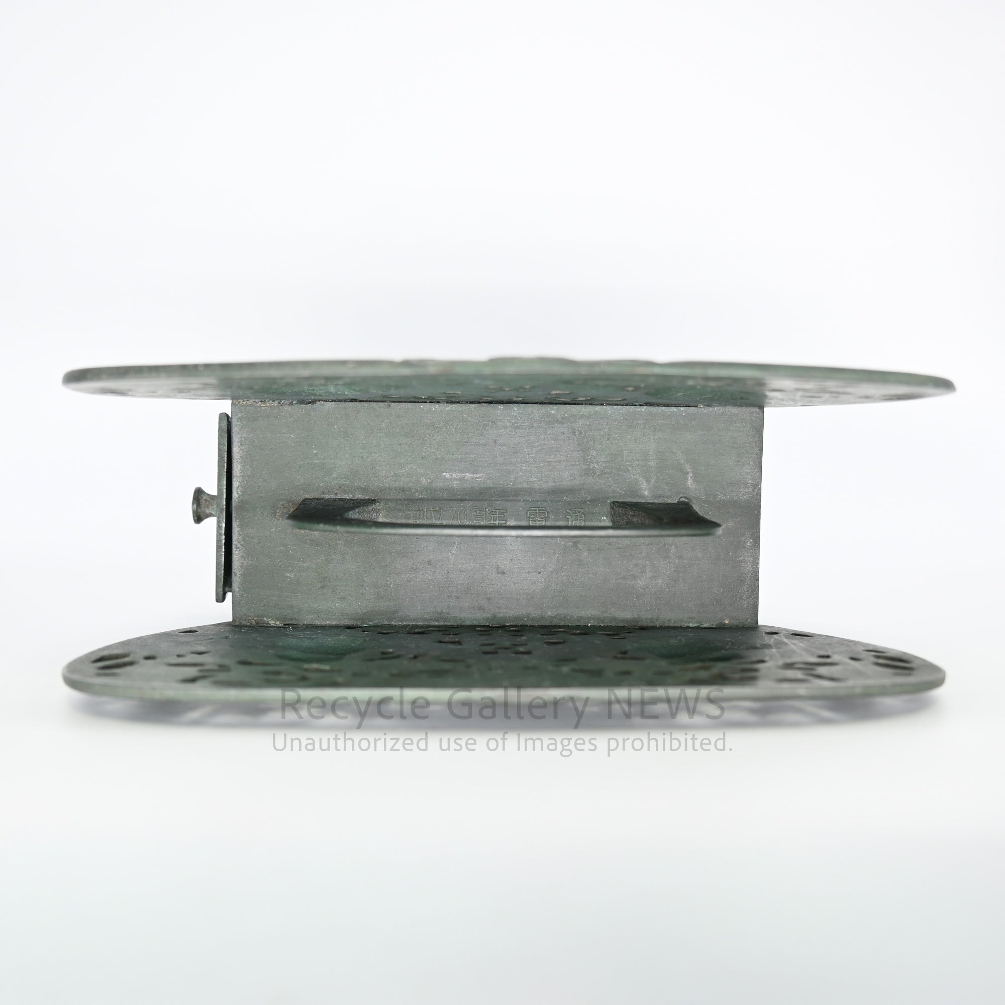 Green Bronze Ash Tray Art Object Oriental Vintage  / 青銅 灰皿 オブジェ オリエンタル ヴィンテージ 緑