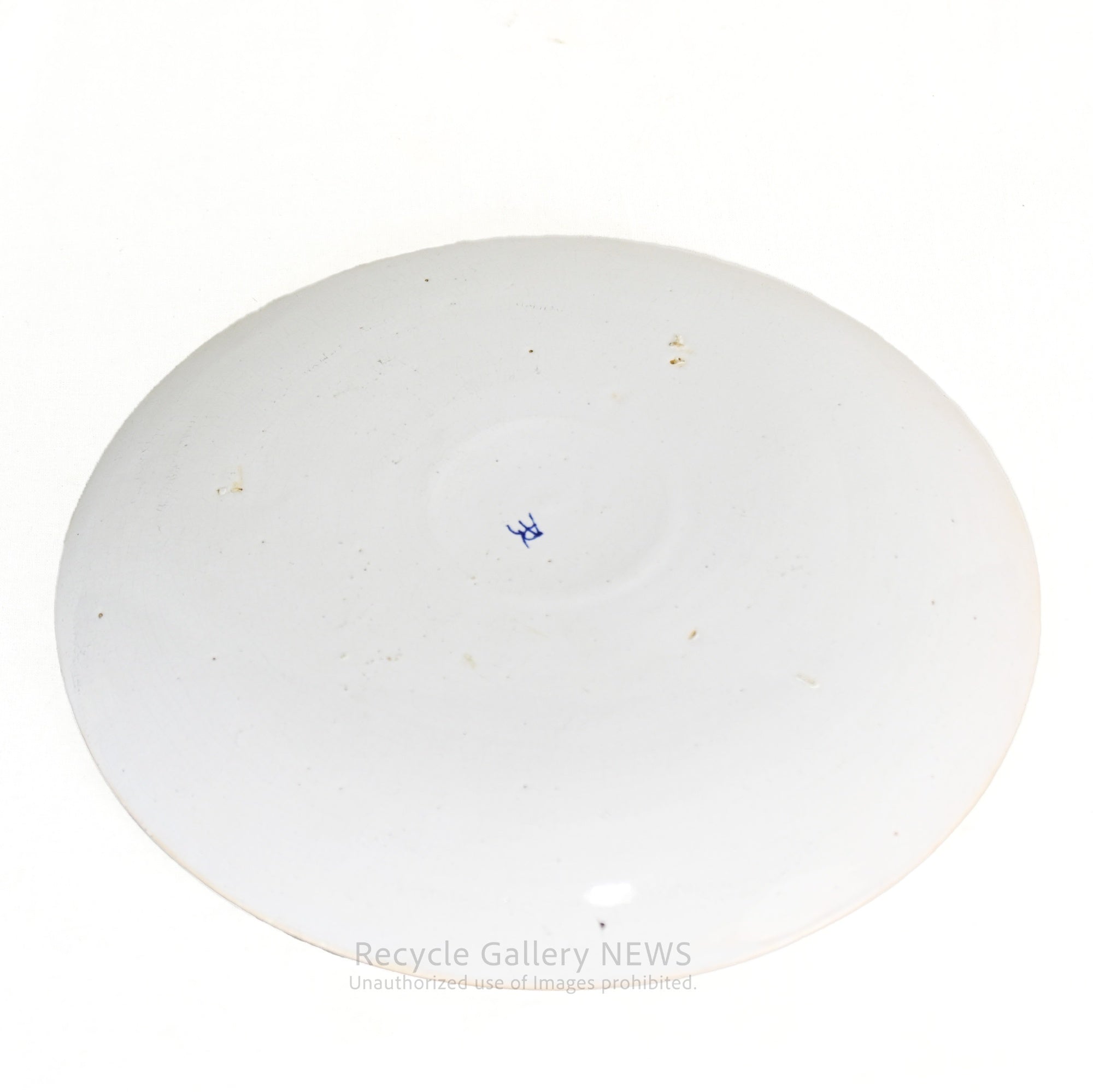 Dutch Delft Charger Picture plate Oriental Chinoiserie flowers and birds / デルフト アンティーク 絵皿 東洋風 花鳥図