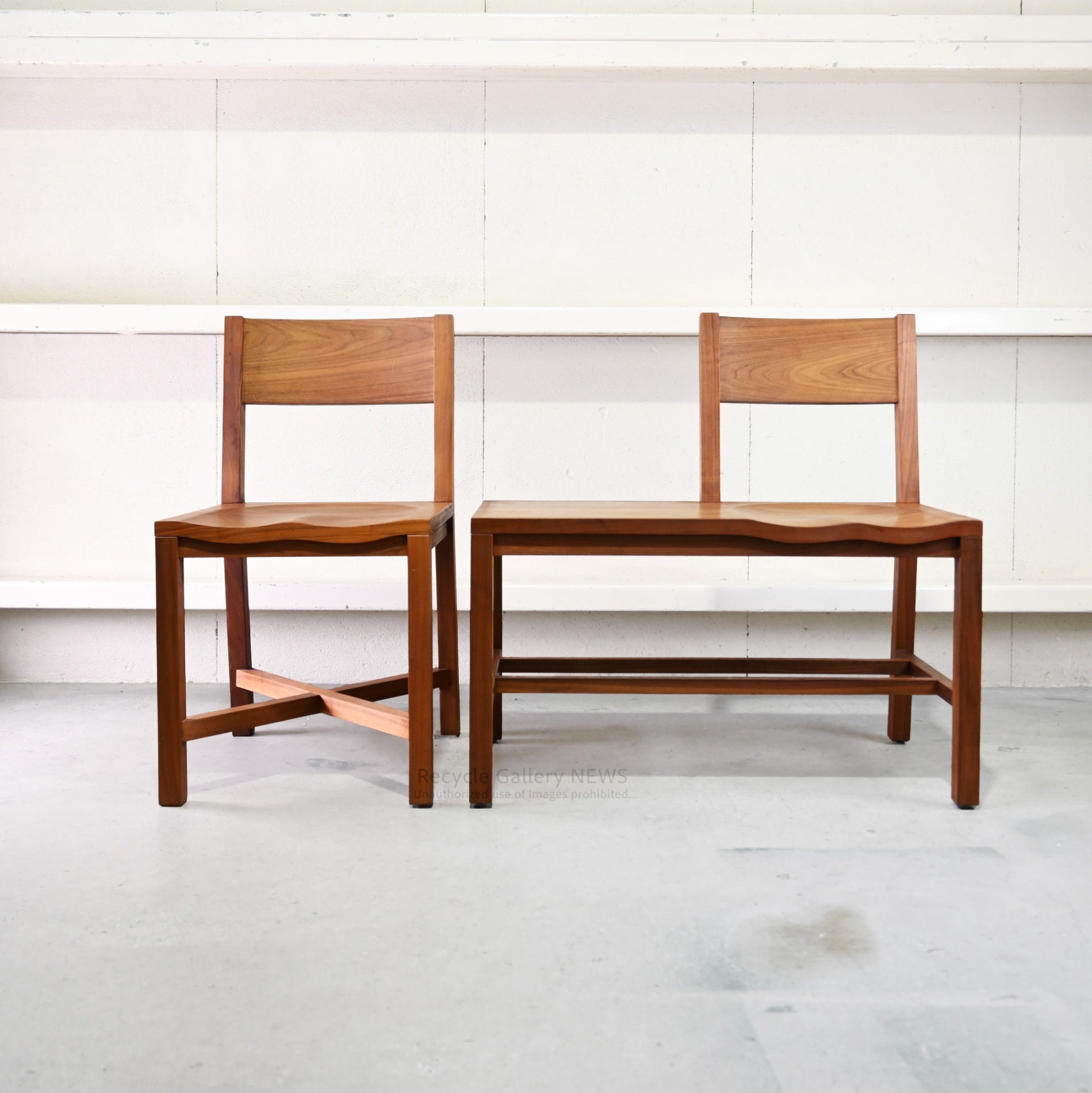 dix design+architecture Tomoko Bench Architectural Solid Wood Bench Scandinavian Modern /  ディックスデザイン アークテクチャー トモコベンチ 建築的 北欧モダン 無垢材