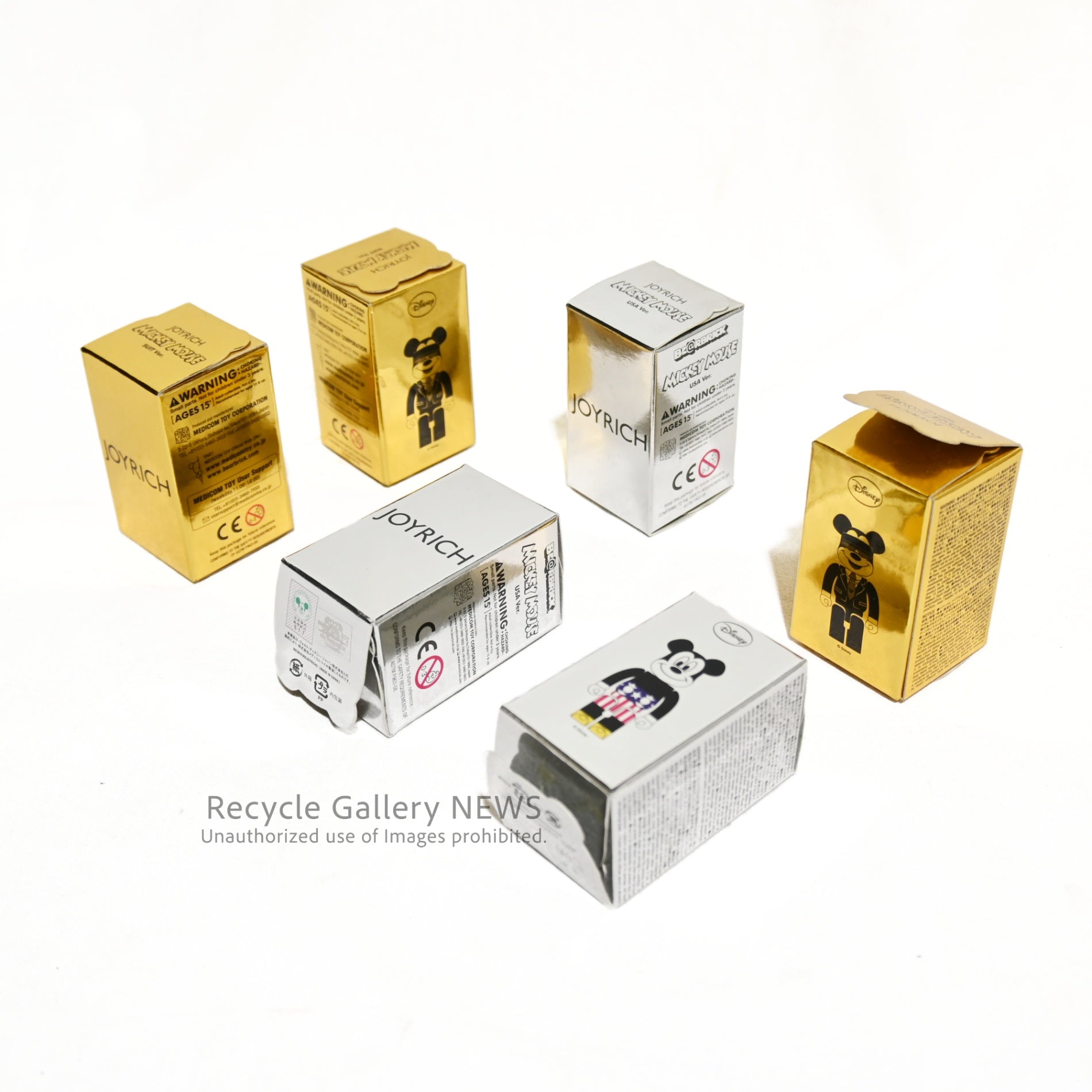 BE@RBRICK MICKEY MOUSE（USA Ver.）/（SUIT Ver.）JOYRICH Disney collaboration / ベアブリック ミッキー・マウス ジョイリッチ ディズニー 未開封