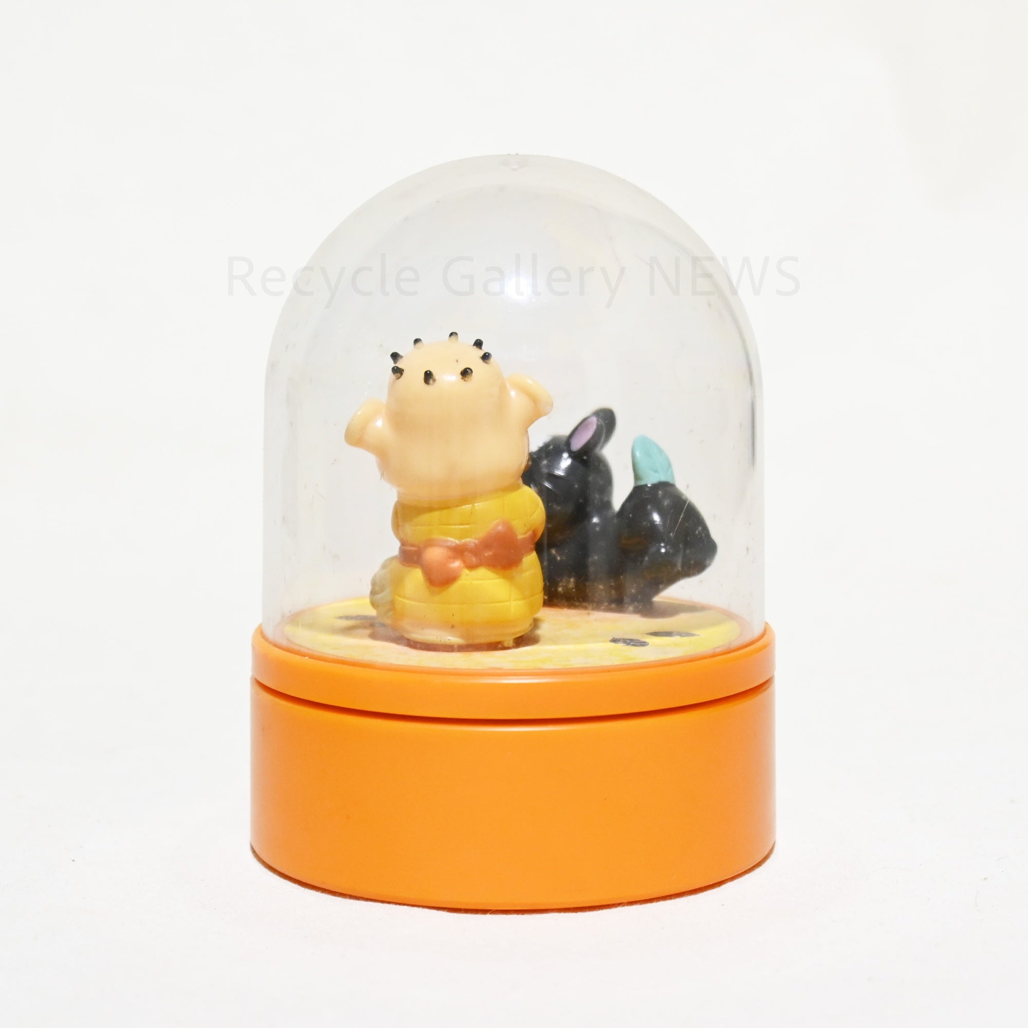 Genius Bakabon Dome-Shaped Music Box Rerere-no-Ojisan Unagi-Inu Japan Vintage Retro / 天才バカボン ドーム型 オルゴール レレレのおじさん ウナギイヌ 当時物 昭和レトロ 日本ヴィンテージ