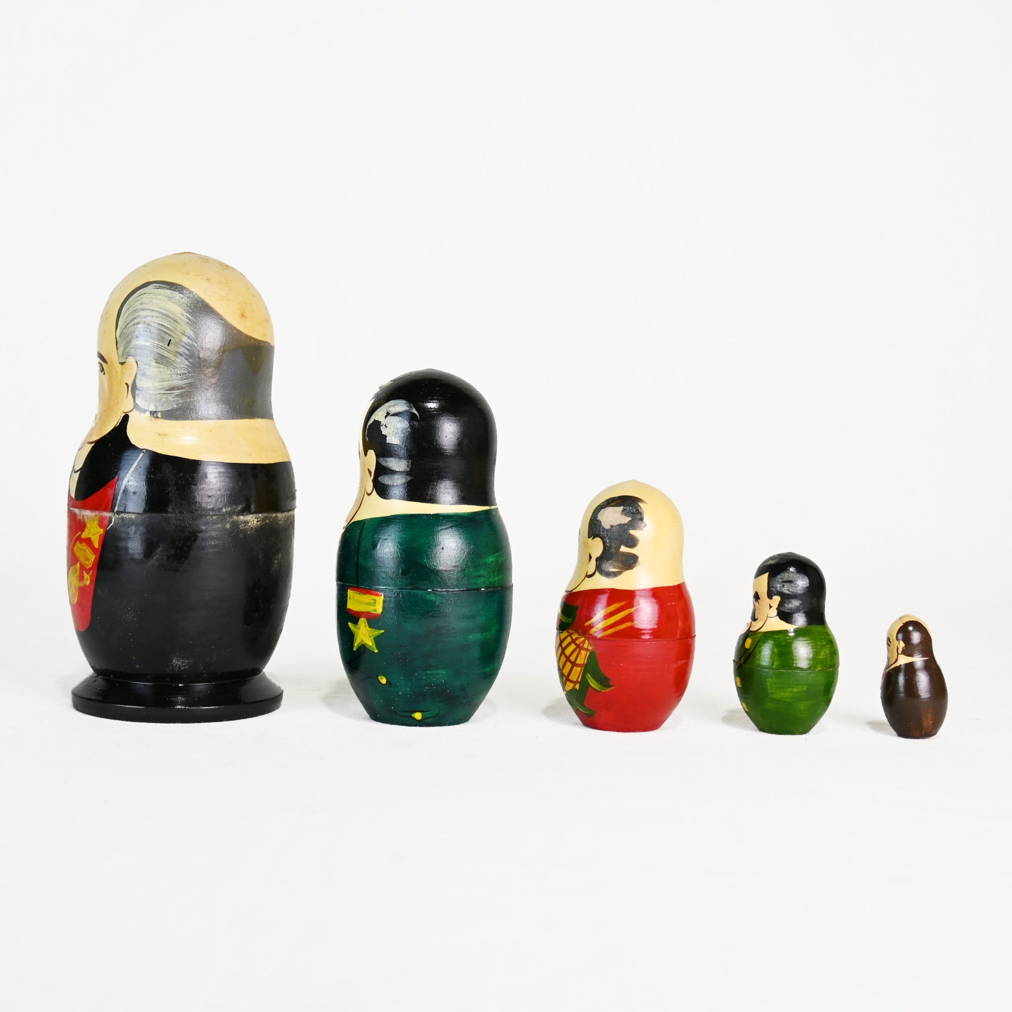 Soviet Union Leaders Matryoshka Russia Vintage / ソビエト連邦 指導者 マトリョーシカ ロシア 旧ソ連 ヴィンテージ