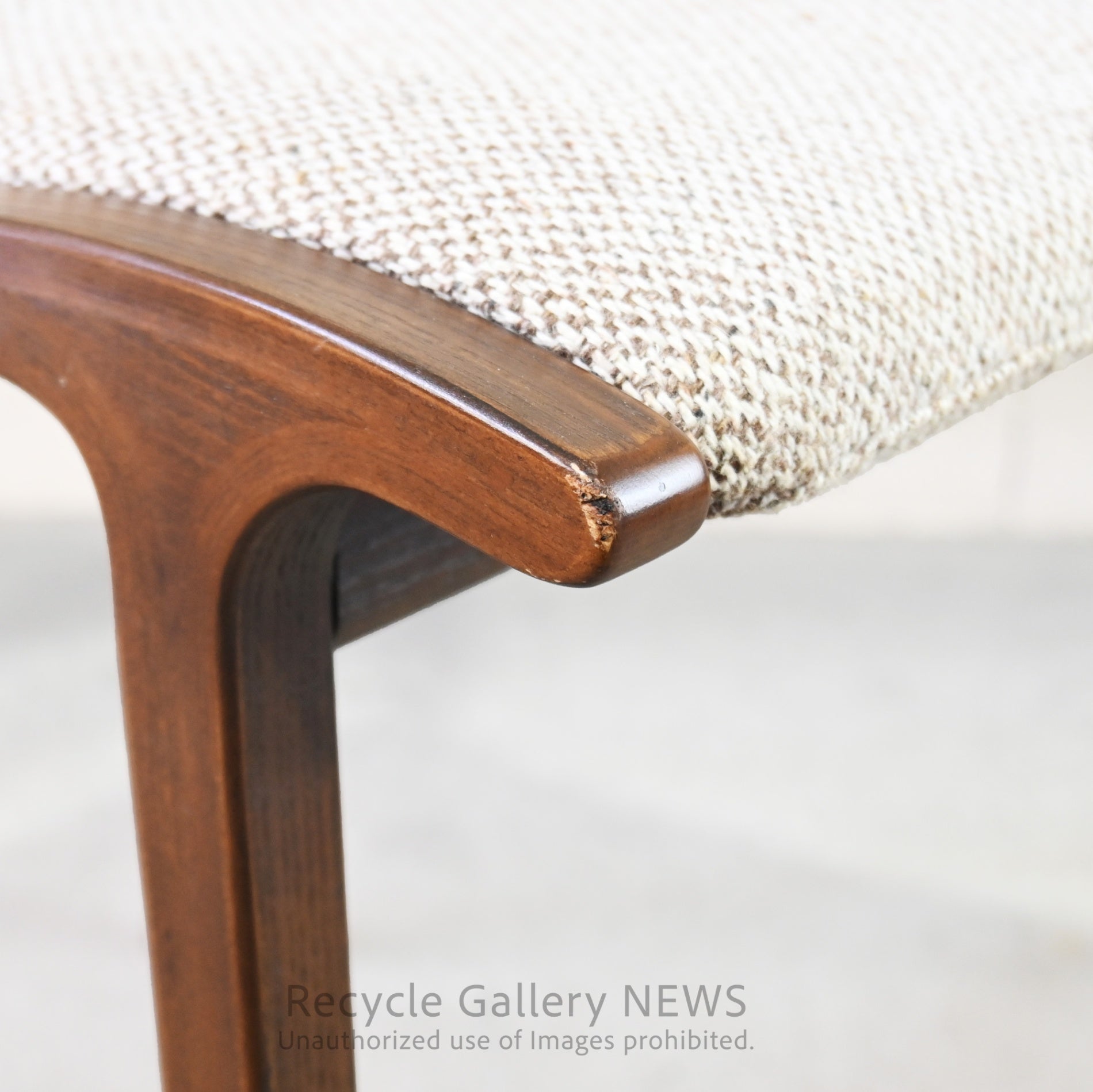 Fuji Furniture Wooden Armless Chair "Calm" Japan Scandinavian Style / 冨士ファニチア アームレスチェア カーム 日本 北欧 木製