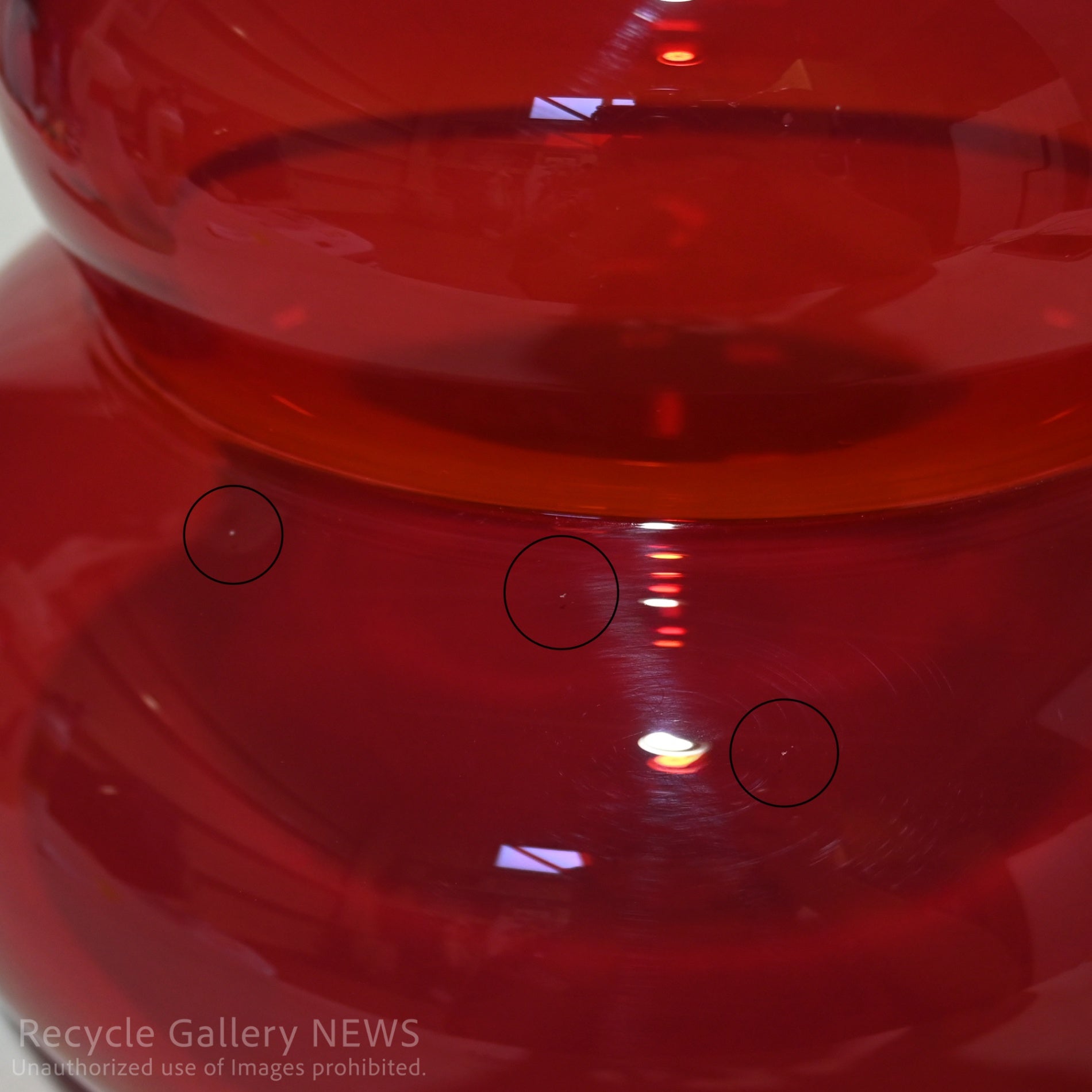 "The Seed Ⅰ-Ⅴ" made by ROSTARR ROMON K YANG Hand Blown Glass Red Art Piece / "ザ・シード" ロスター 吹きガラス アート作品 赤 オブジェ