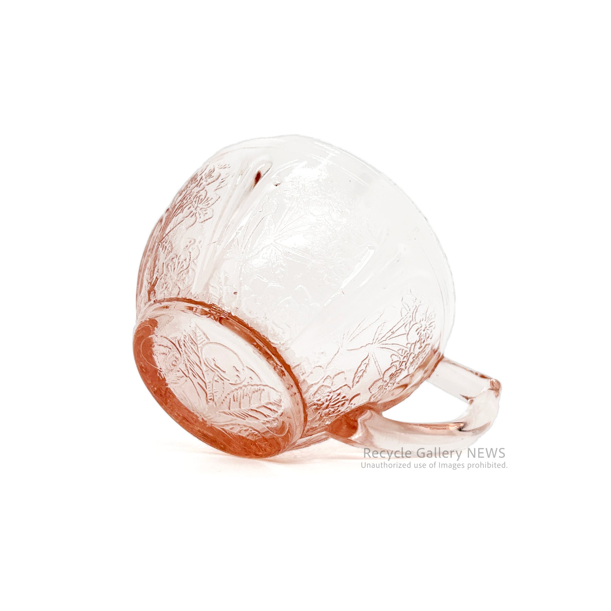 Jeannette Glass Co. Cherry Blossom C＆S U.S.A Vintage / ジャネットグラス カップ＆ソーサー ヴィンテージ 1930年代 ヴィンテージ