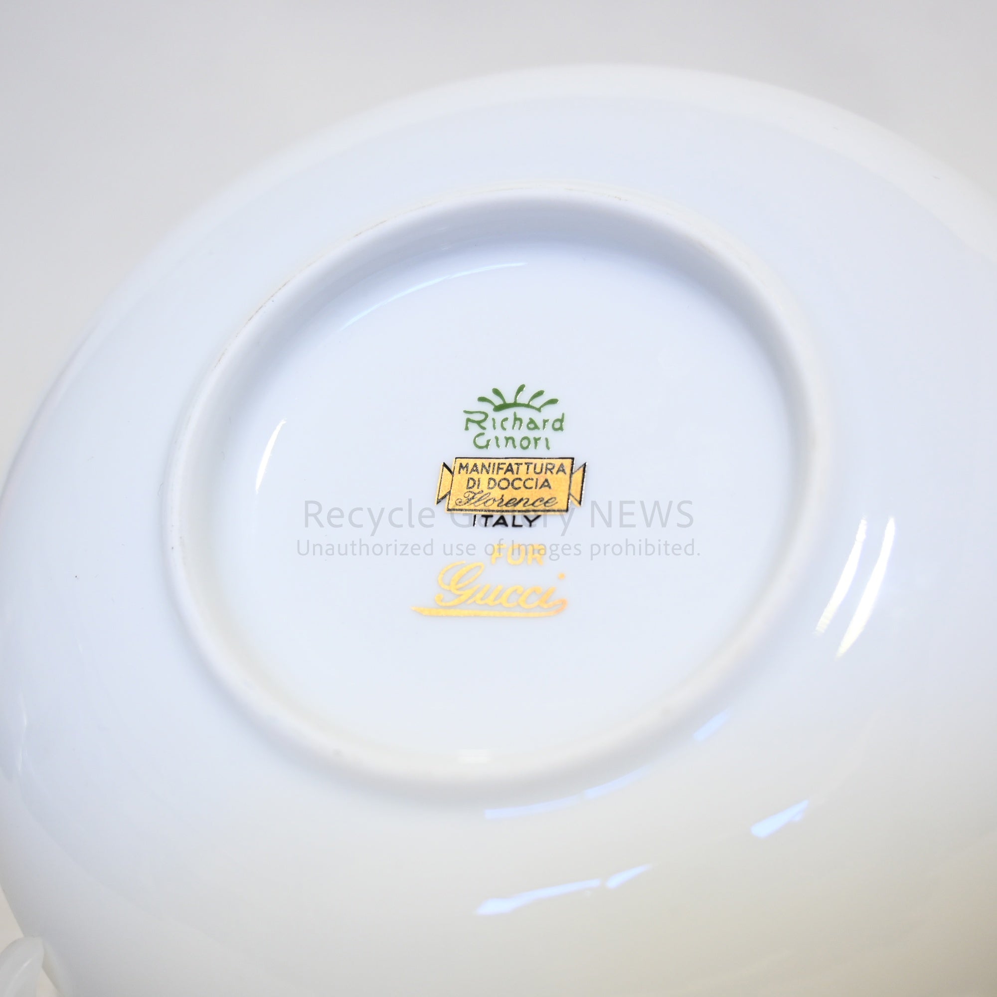 GUCCI x Ginori Ashtray 1970s-80s Unused Rare Italy / グッチ × ジノリ 灰皿 アッシュトレイ 1970~80年代 未使用 希少品 イタリア