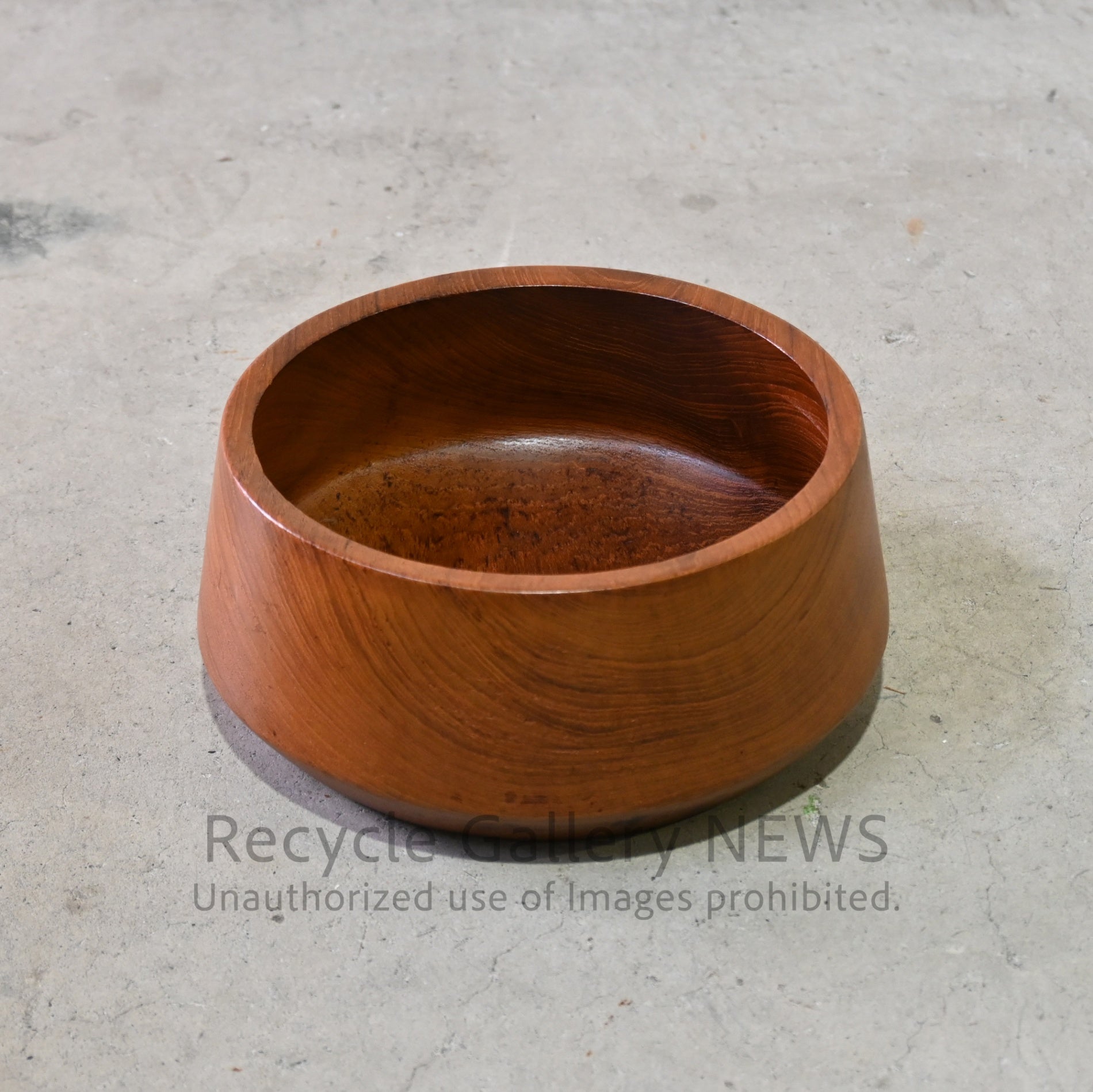 Teakwood Salad Bowl Tray Brown / チークウッド サラダボウル 小物入れ ブラウン