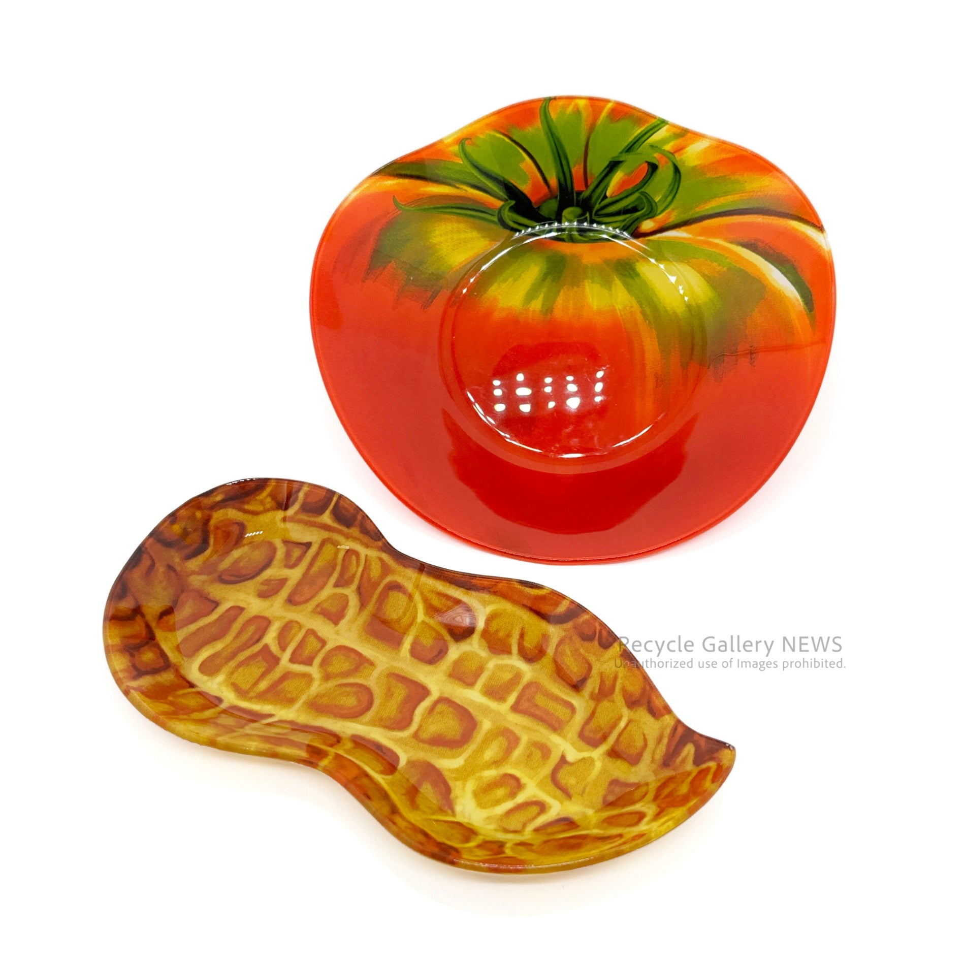 DULTON GLASS FARMER PLATE Peanuts Design plate / ダルトン ガラス ファーマー プレート ピーナッツ 皿