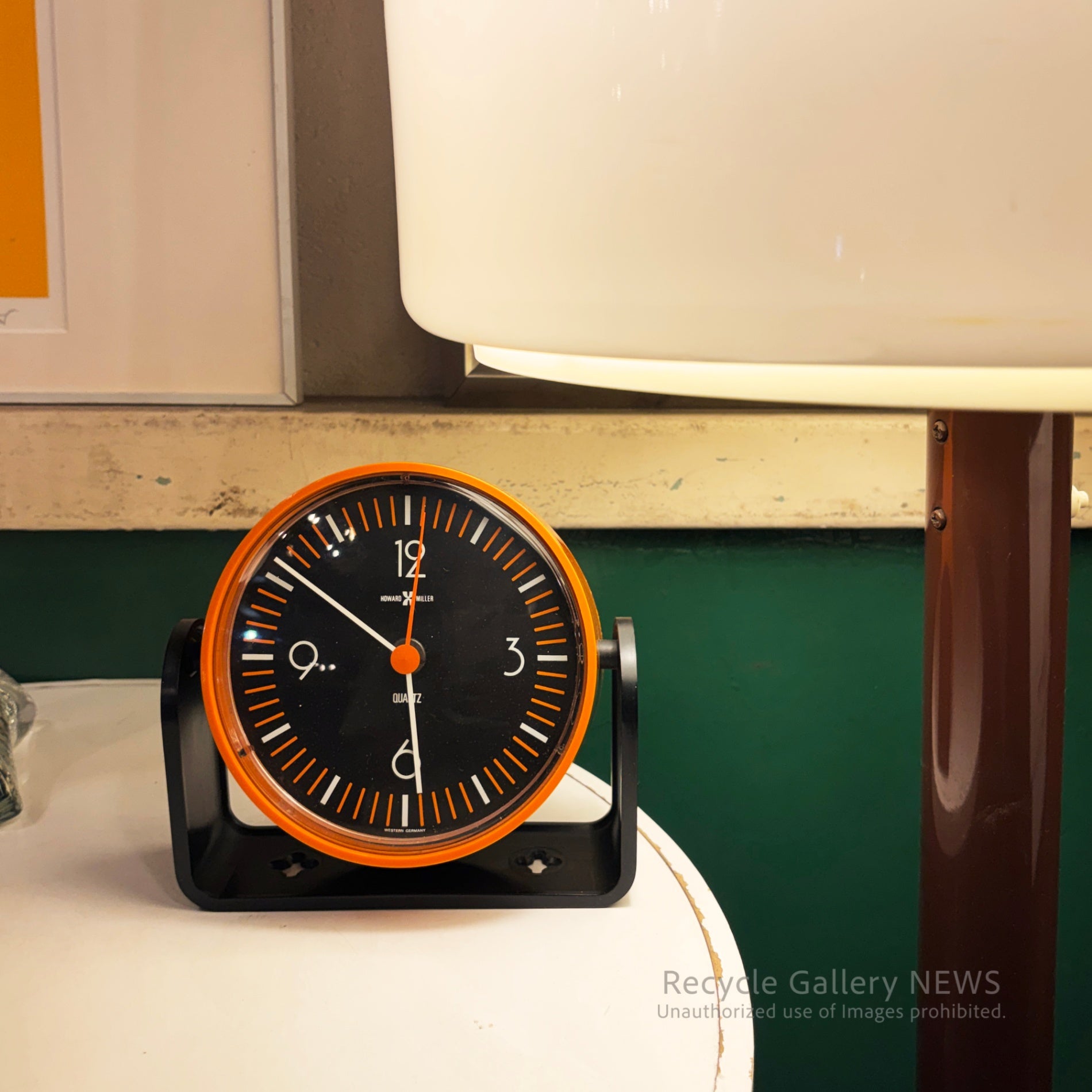 Howard Miller 2-Way Clock Table/Wall Mount Vintage USA/West Germany 1970s / ハワード・ミラー 置時計 掛時計 アメリカ・西ドイツヴィンテージ