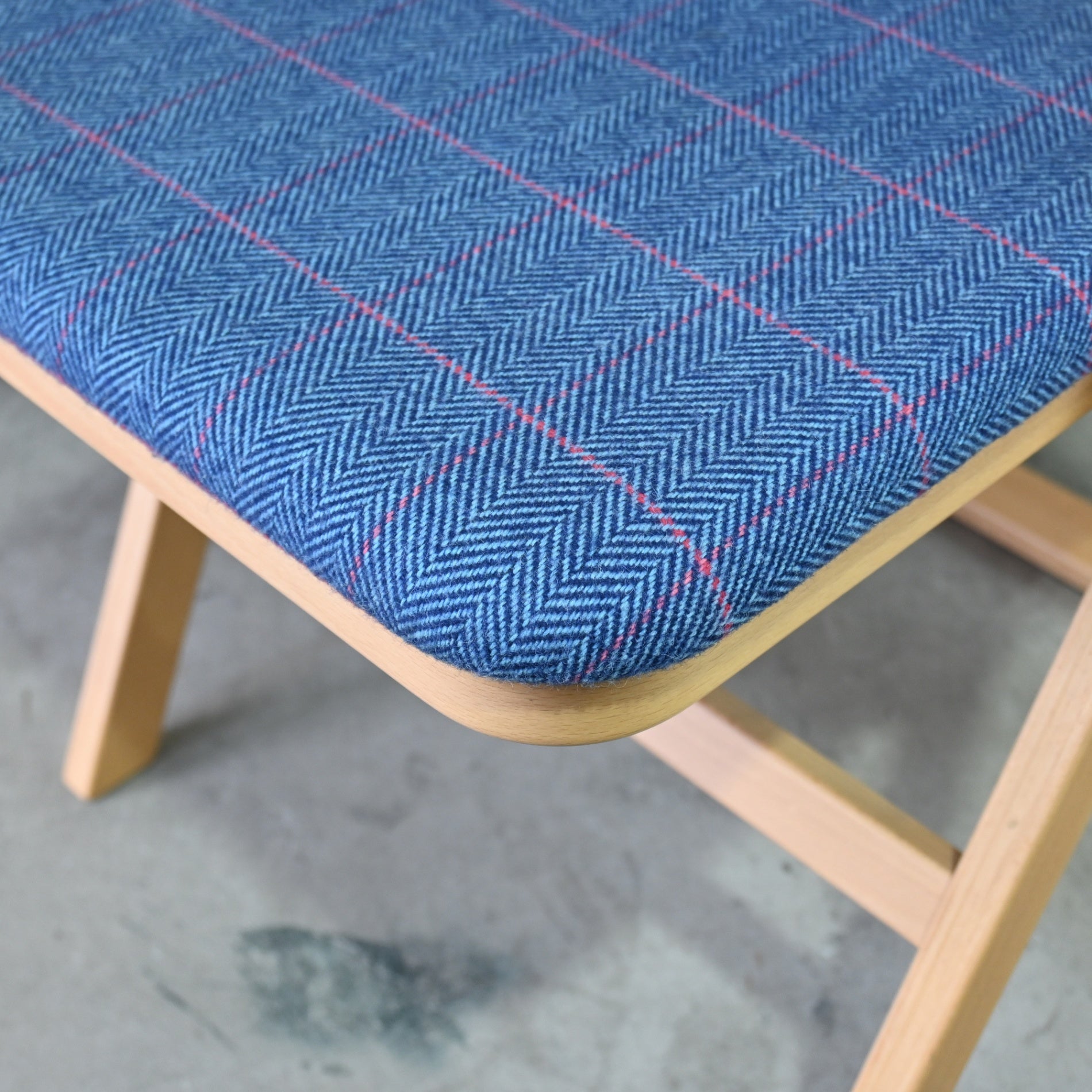 Tendo Folding chair T-3229WB-NT Japan Molded plywood / 天童木工 フォールディングチェア 折りたたみ椅子 廃盤シート張地布 日本 成形合板 木材