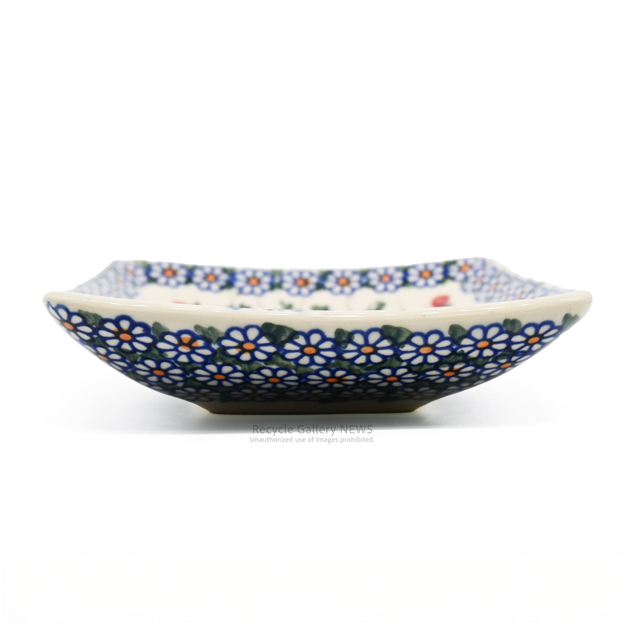 VENA Polish Floral Square Bowl Eastern European Tableware / ヴェナ ポーランド 花柄 スクエアボウル  東欧 テーブルウェア