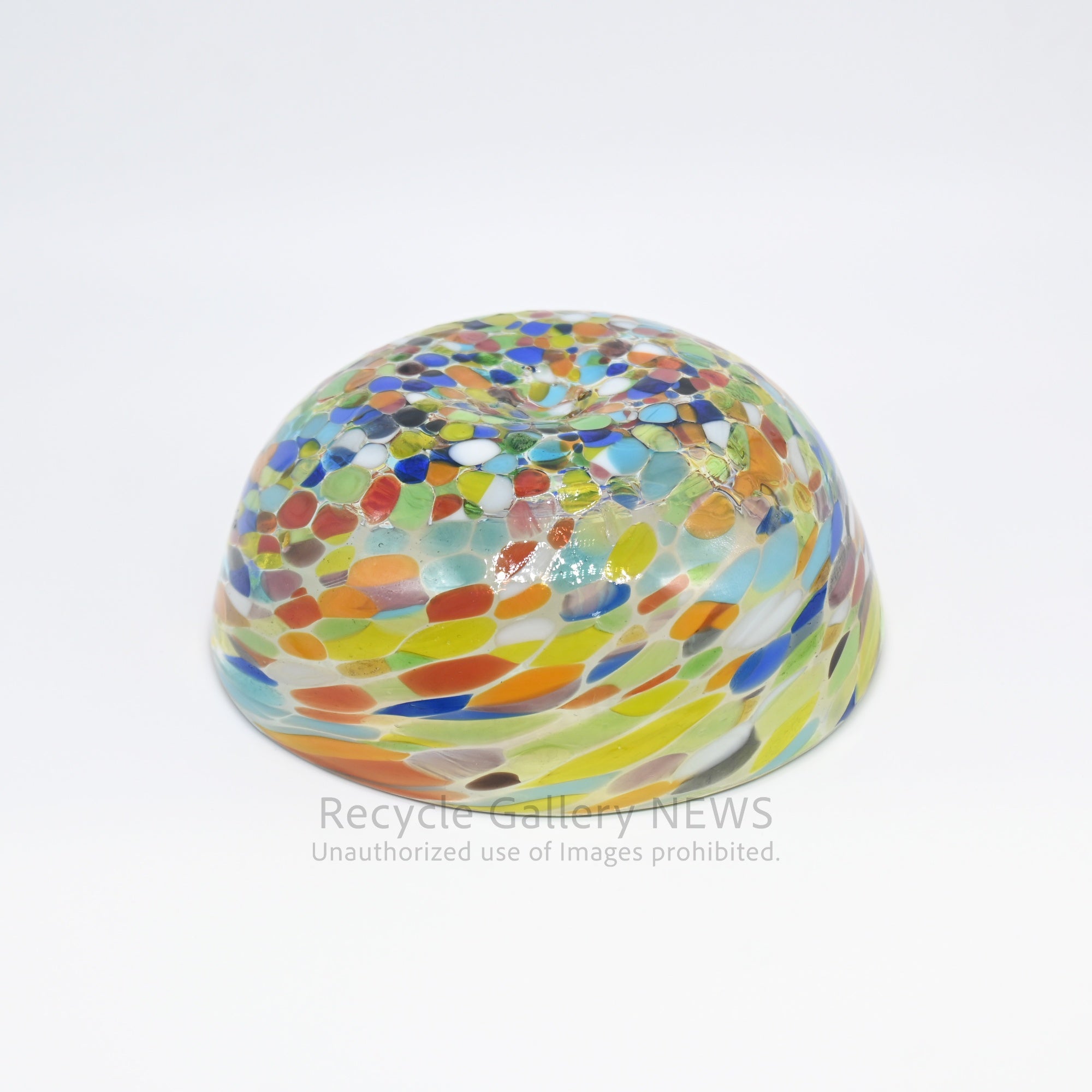 Colorful Fusion Confetti Glass Art Bowl Mexican Style / コンフェッティ アートガラス フュージョンガラス ボウル 小鉢 マルチカラー メキシカンガラス